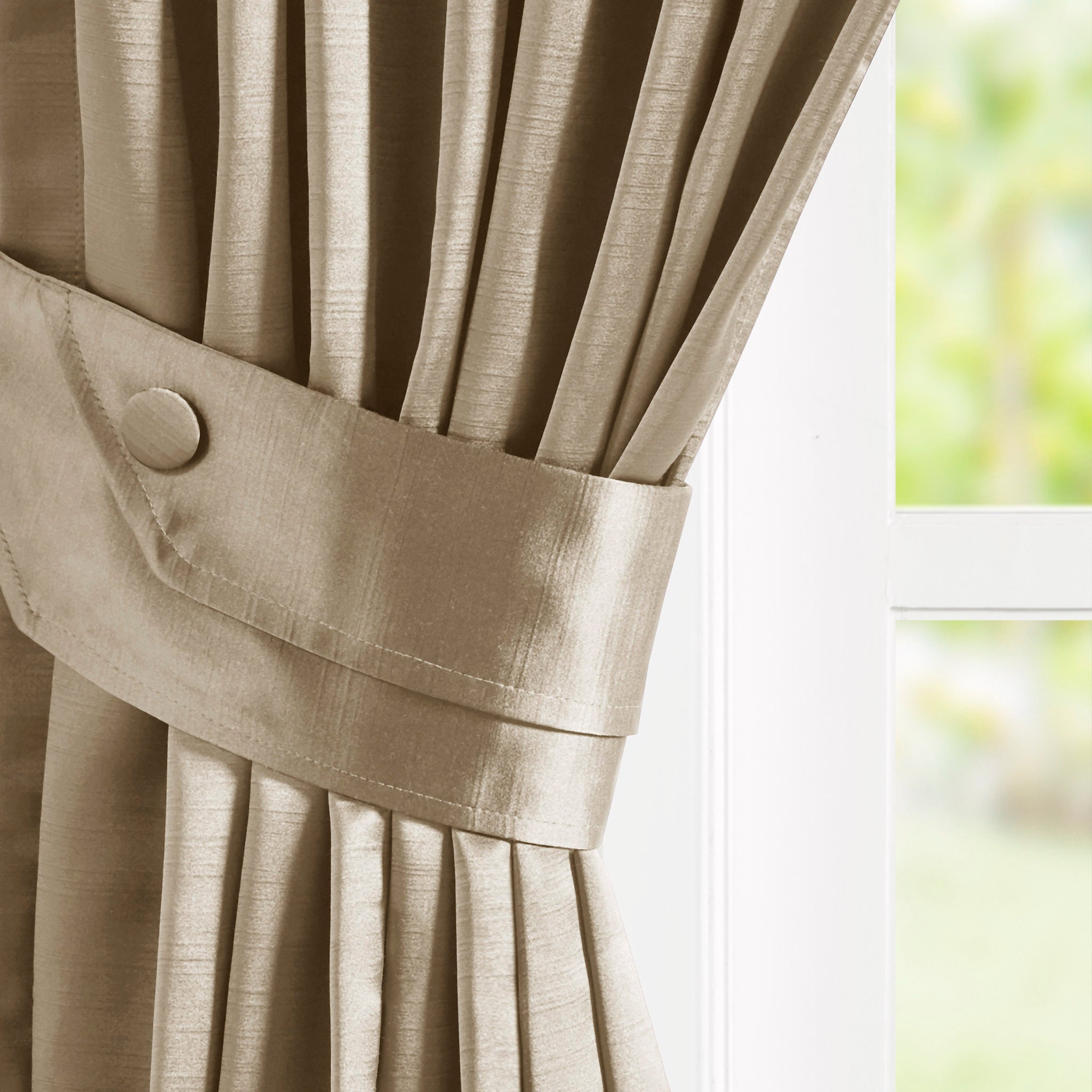 Pleat Curtain Panel with Tieback (Single)