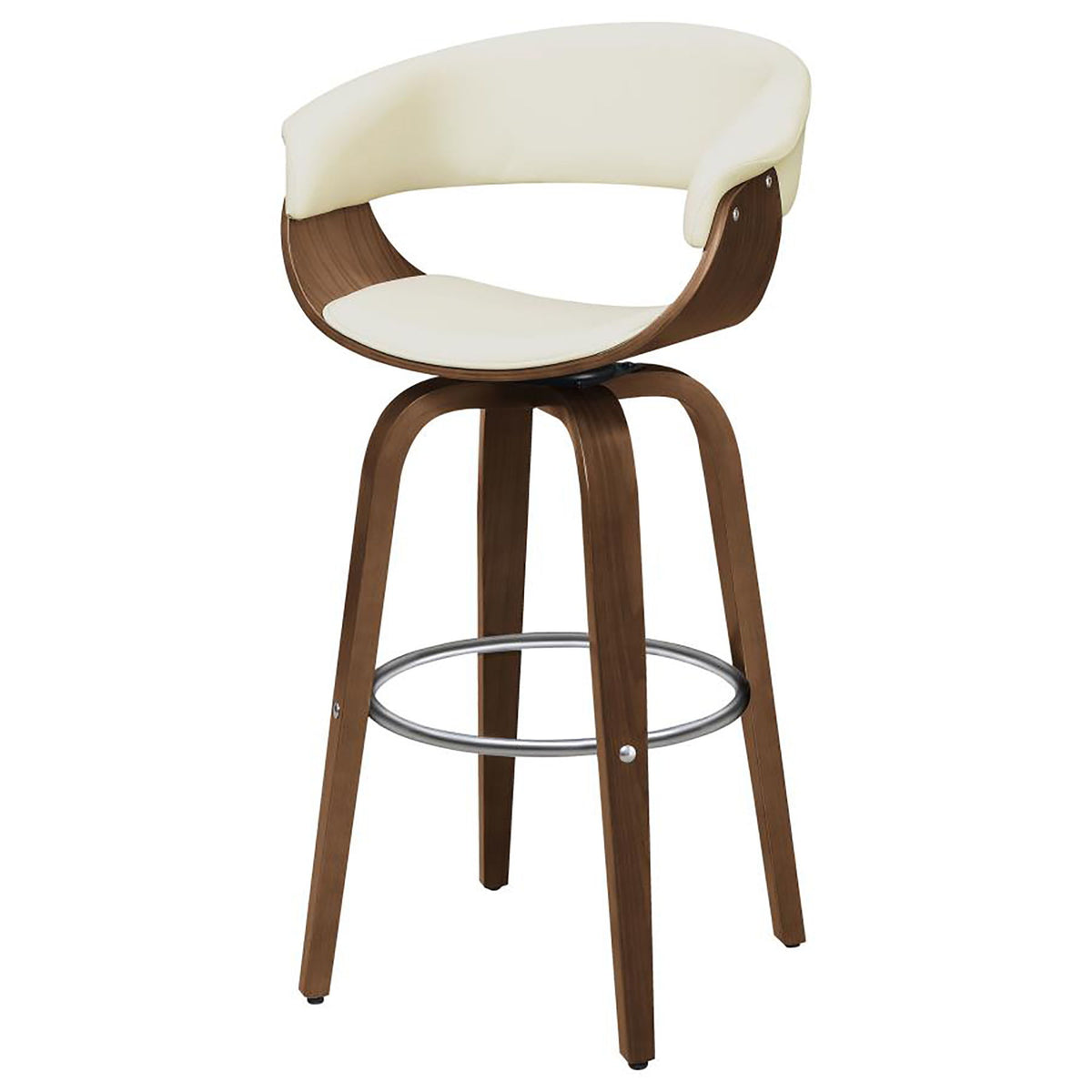 Swivel Bar Stool Elegant Design With Upholstery