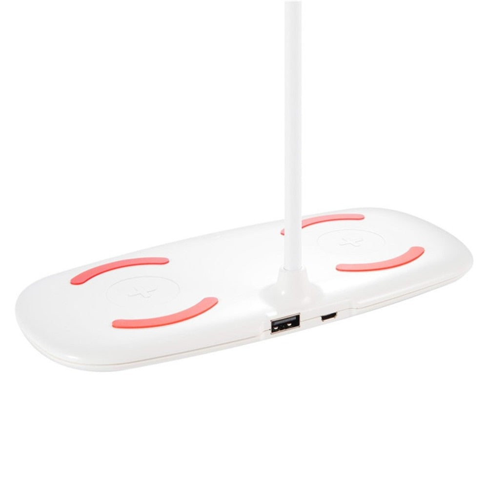 Folding LED Desk Lamp Night Light Smart Folding Touch Adjust Reading Table Lamp Folding Led Lamp Charged For Mobile Phones