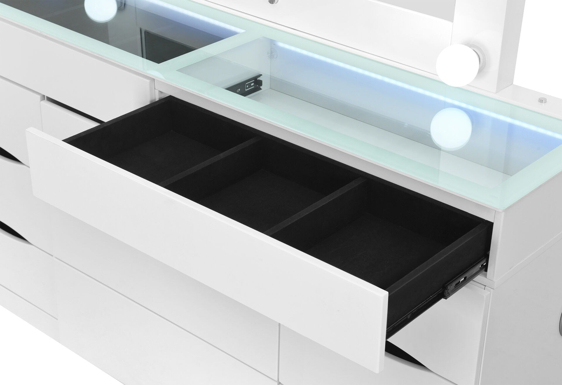 Ella - Vanity With Speaker - White