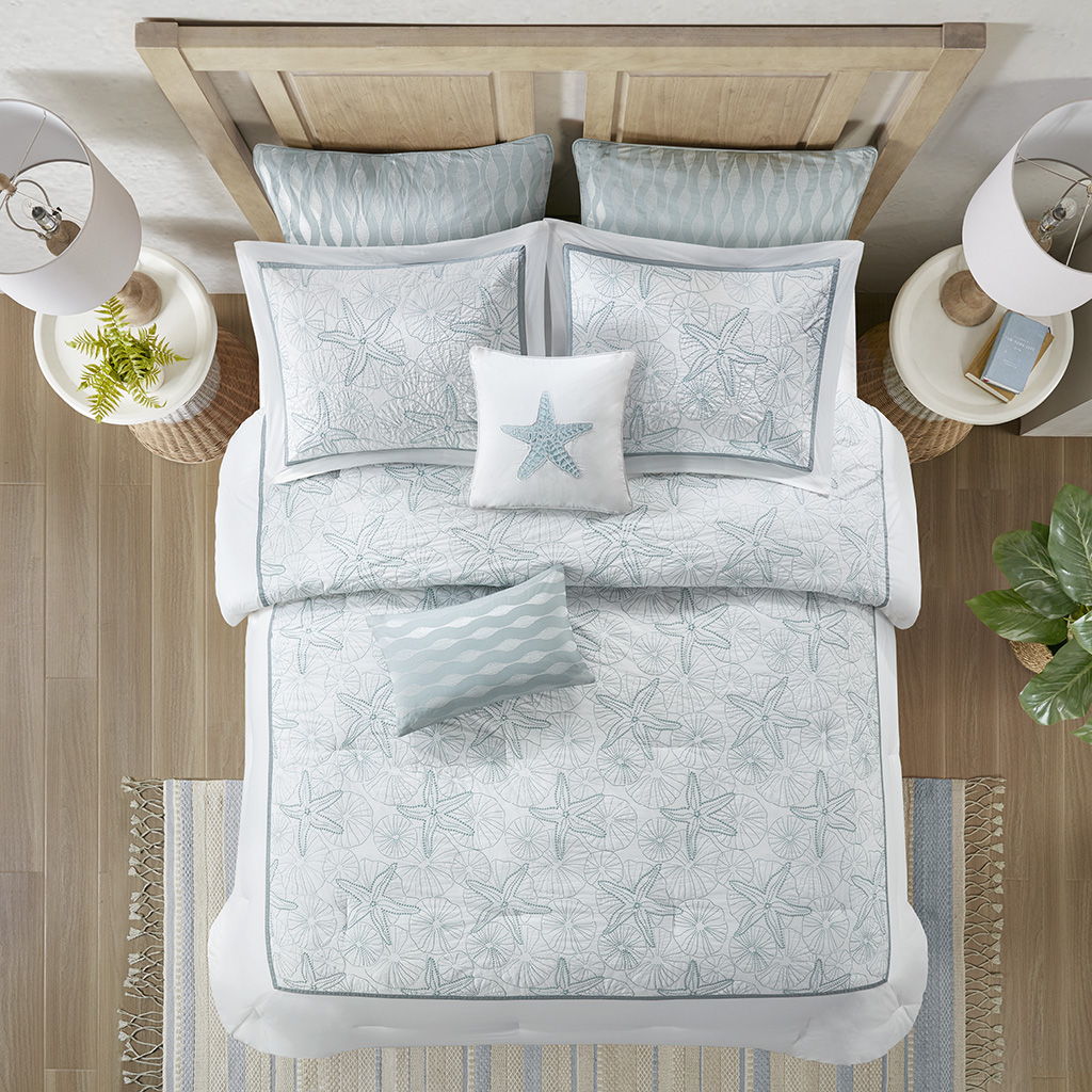 Maya Bay - King Comforter Set - White