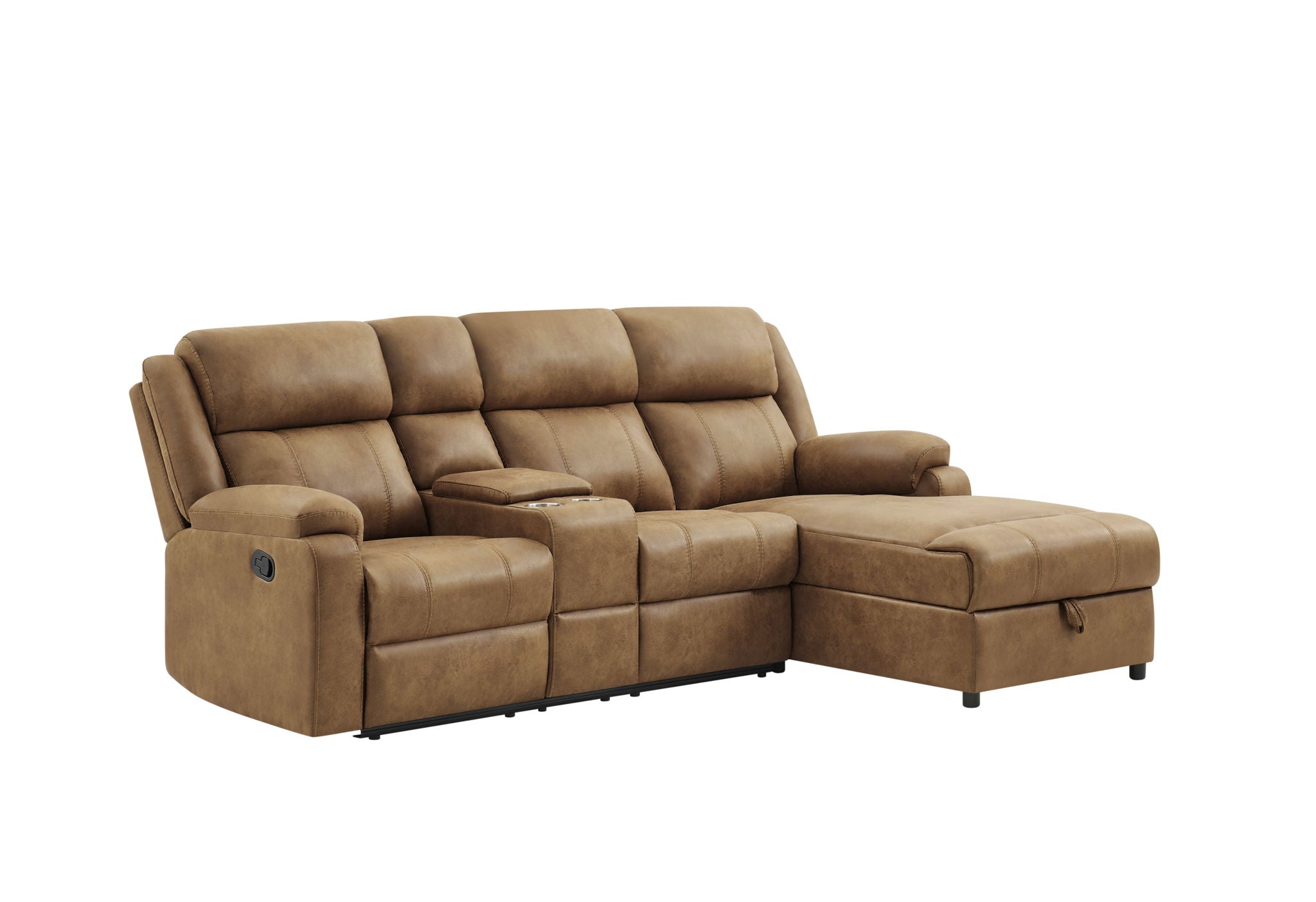 U6980 - RAF Push Back Reclining Chaise - Brown