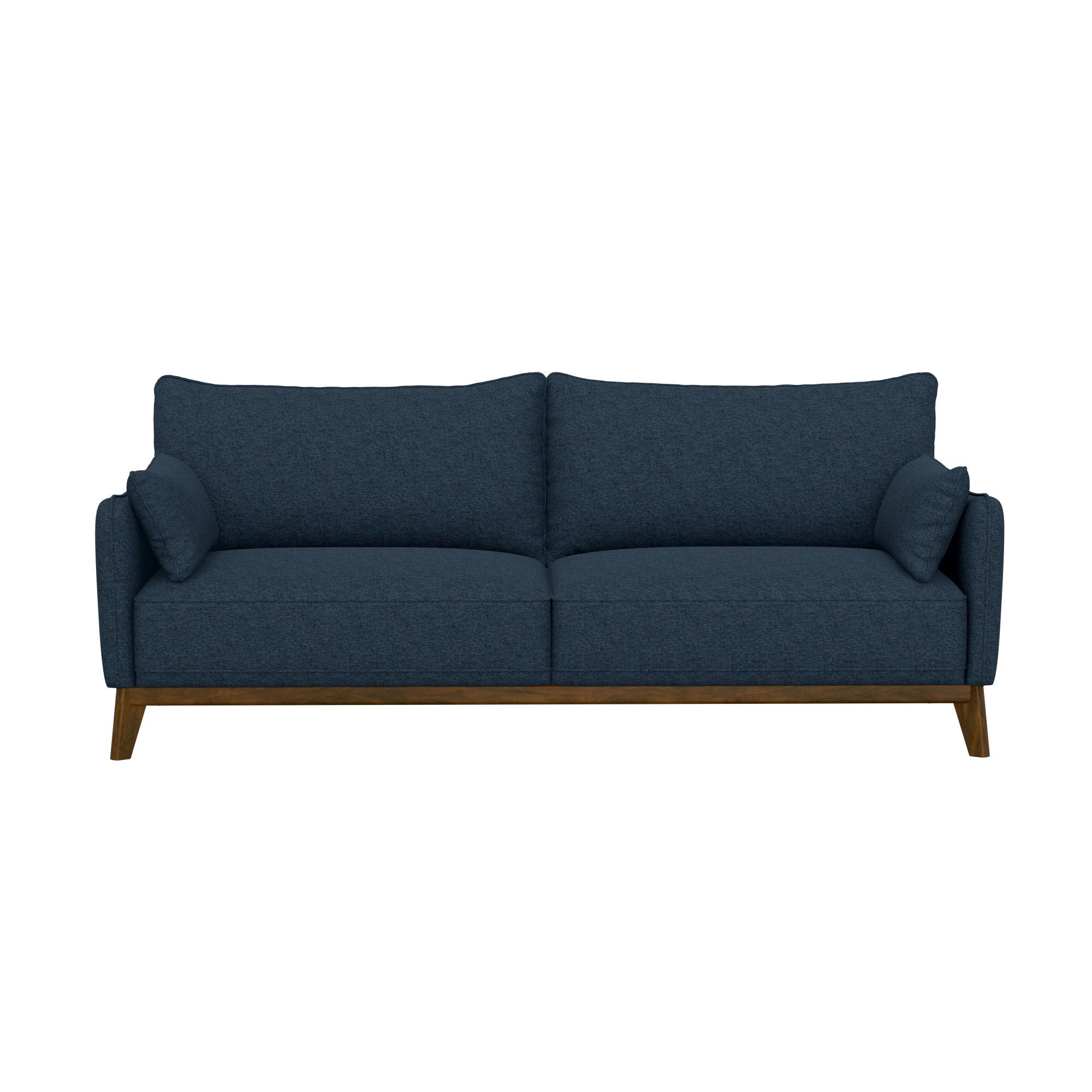 Sofa Wide With Attached Legs - Blue