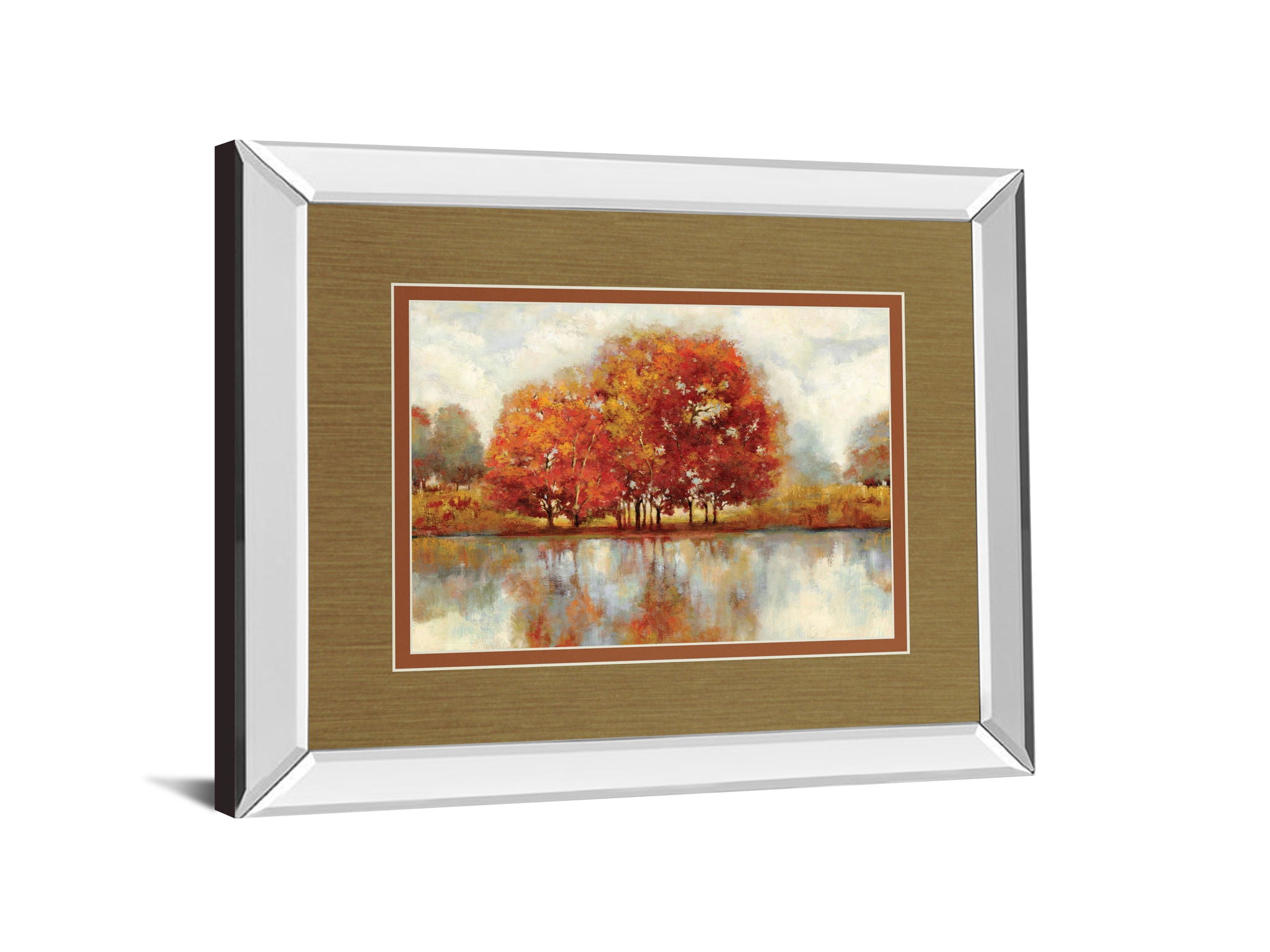 Together By Asia Jensen - Mirror Framed Print Wall Art - Light Brown