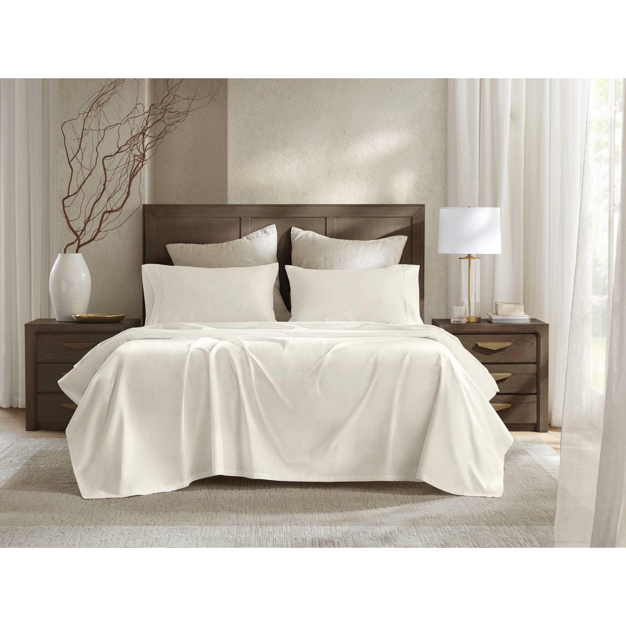 Queen Sateen Sheet Set - Off-White