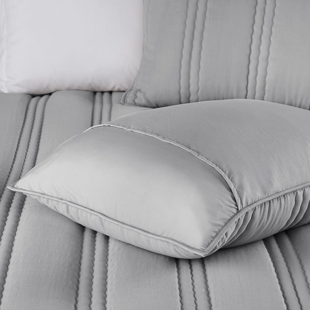 Dune - Poly Gauze Quilt Set - Gray