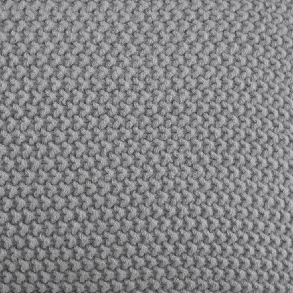 Bree Knit - Euro Pillow Cover - Gray