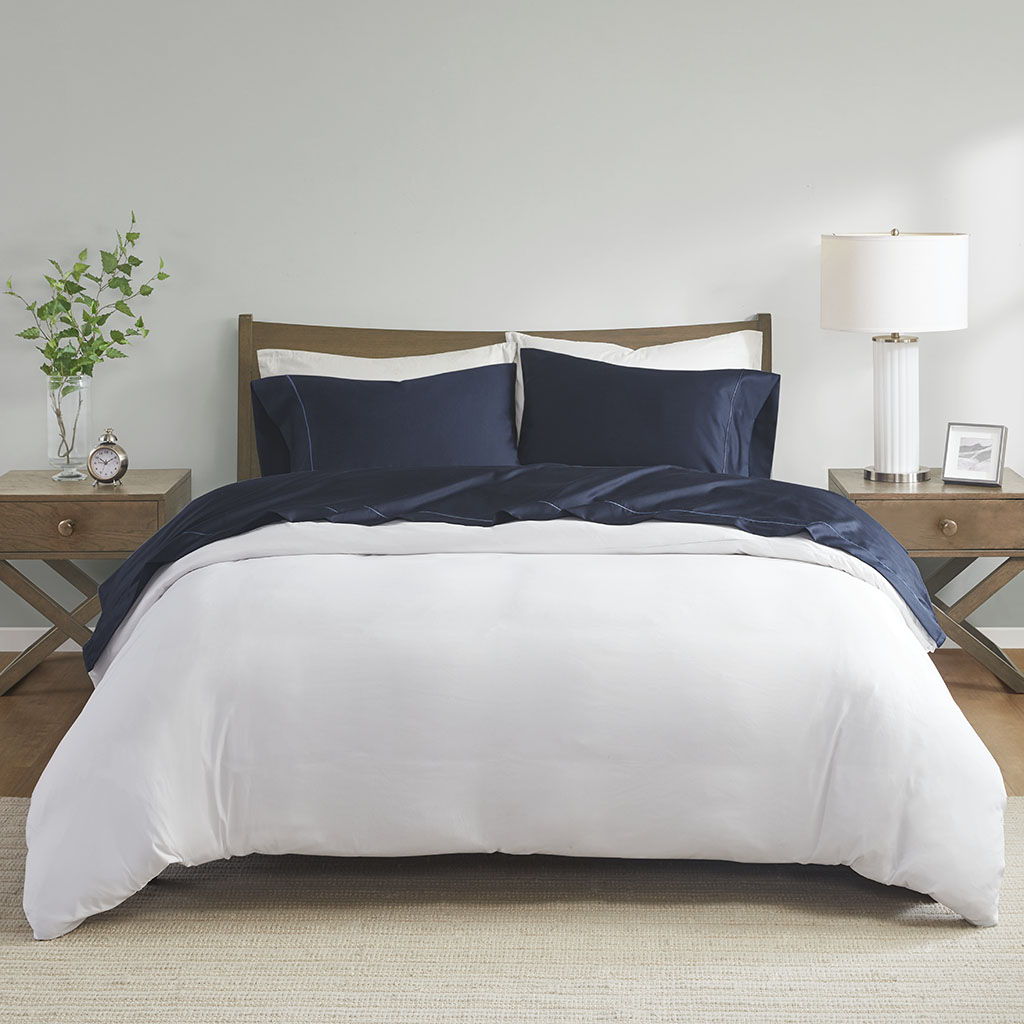 600 Thread Count - Split King Sheet Set - Navy