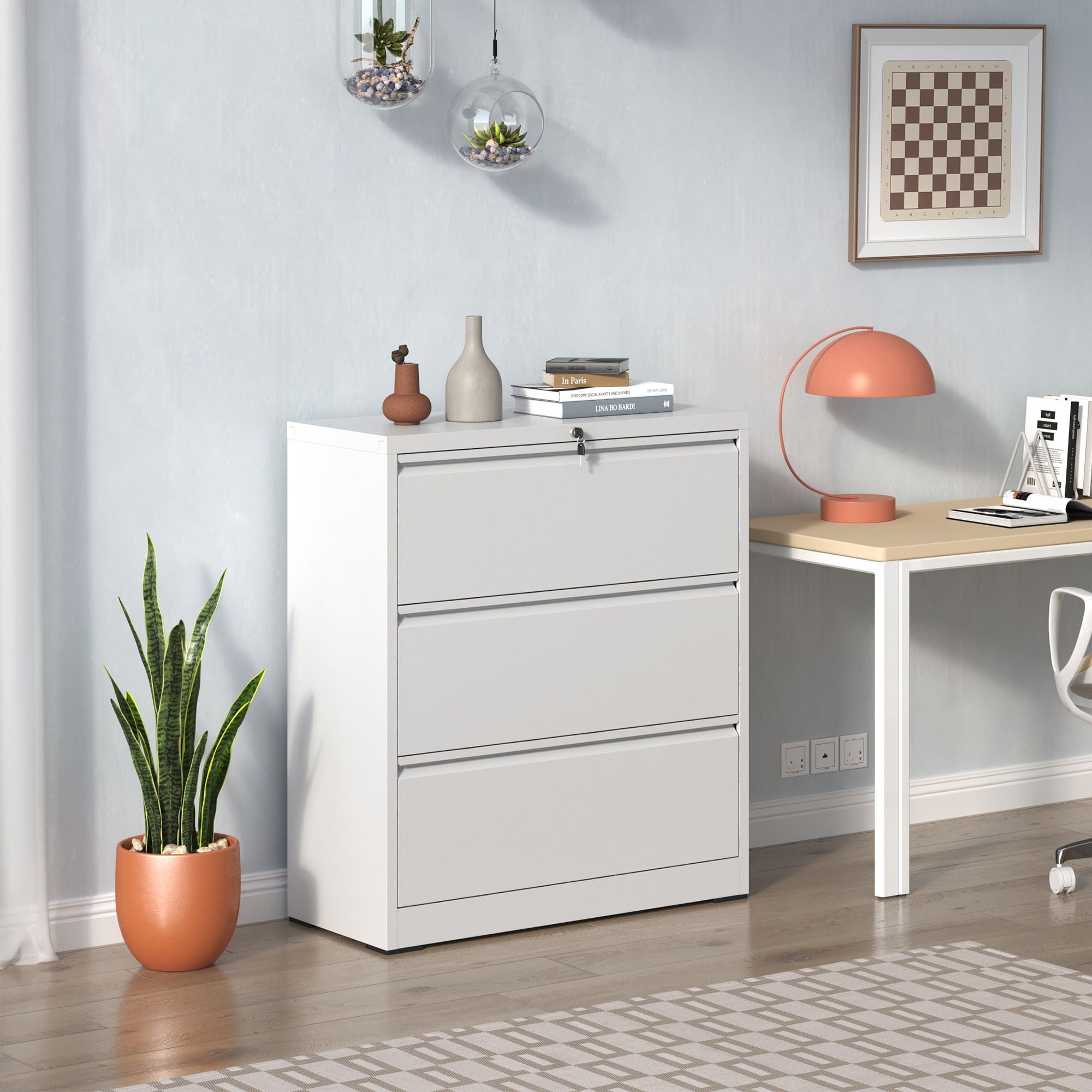 Premium Drawer Metal Lateral File Cabinet With Lock