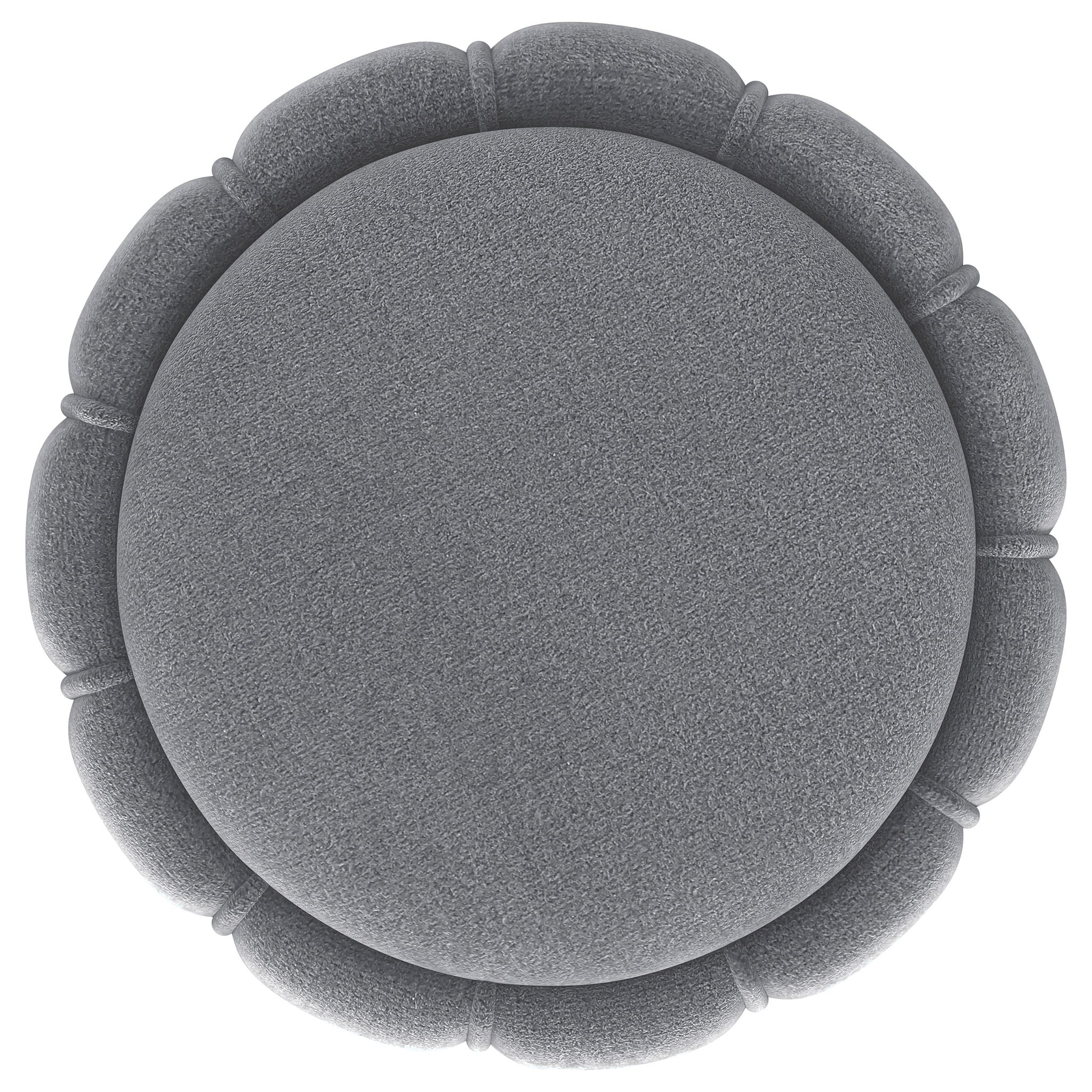 Inez - Round Upholstered Ottoman