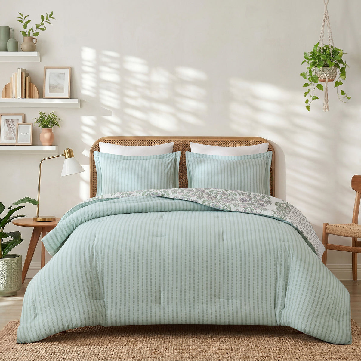 Tilly - King/California King Comforter Set - Green