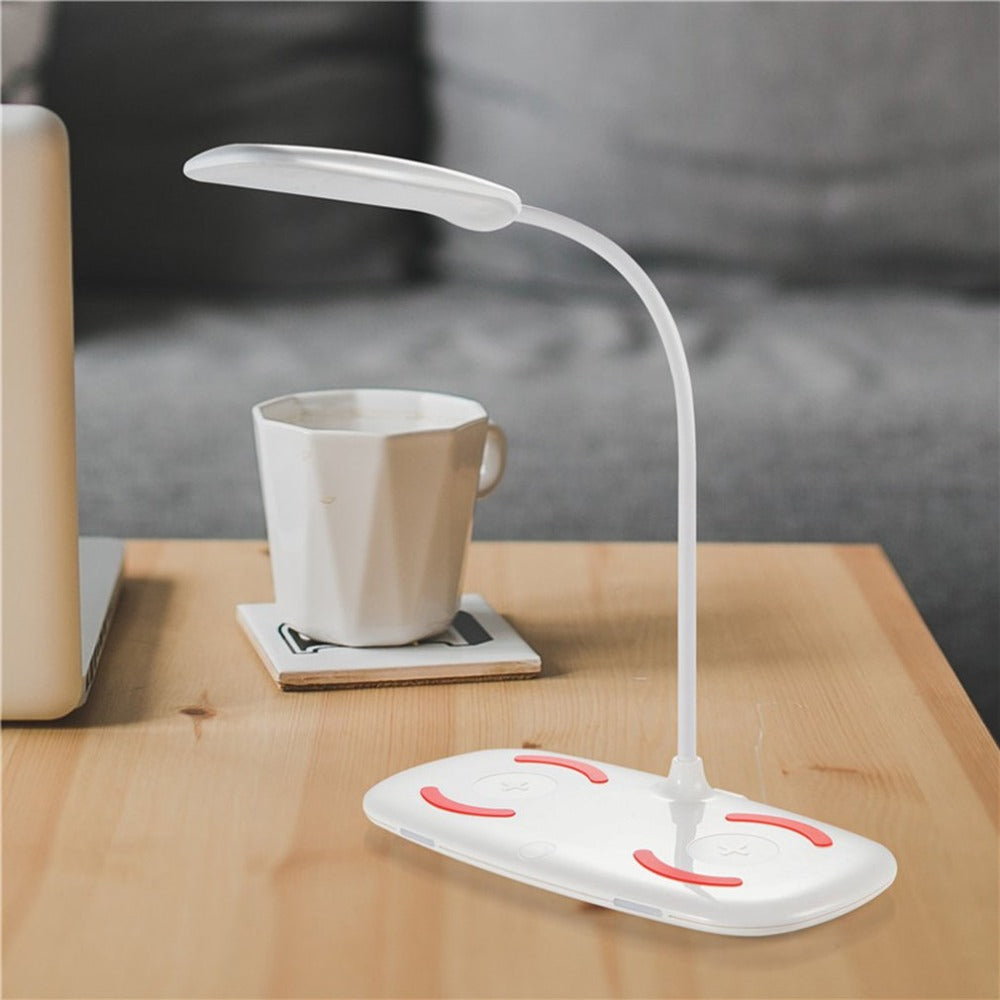 Folding LED Desk Lamp Night Light Smart Folding Touch Adjust Reading Table Lamp Folding Led Lamp Charged For Mobile Phones