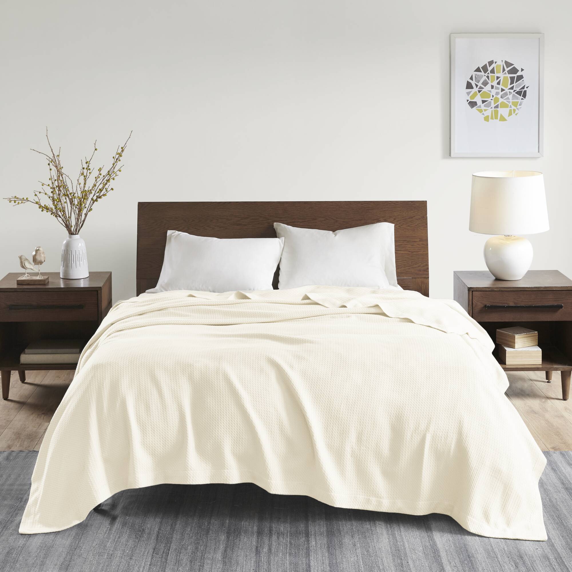 Egyptian Cotton - Full Blanket - Ivory