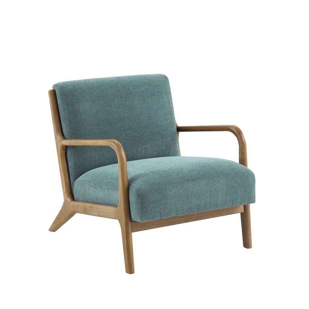 Novak - Mid-Century Modern Accent Armchair (Set of 2) - Teal