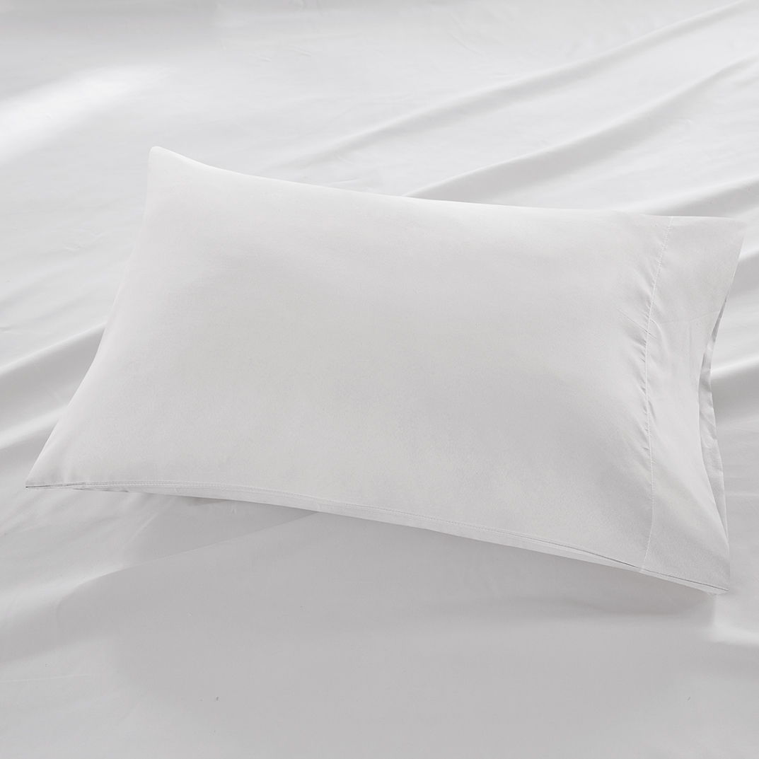 3M Microcell - Twin Long Luxurious Brushed Microfiber Deep Pocket Sheet Set - White