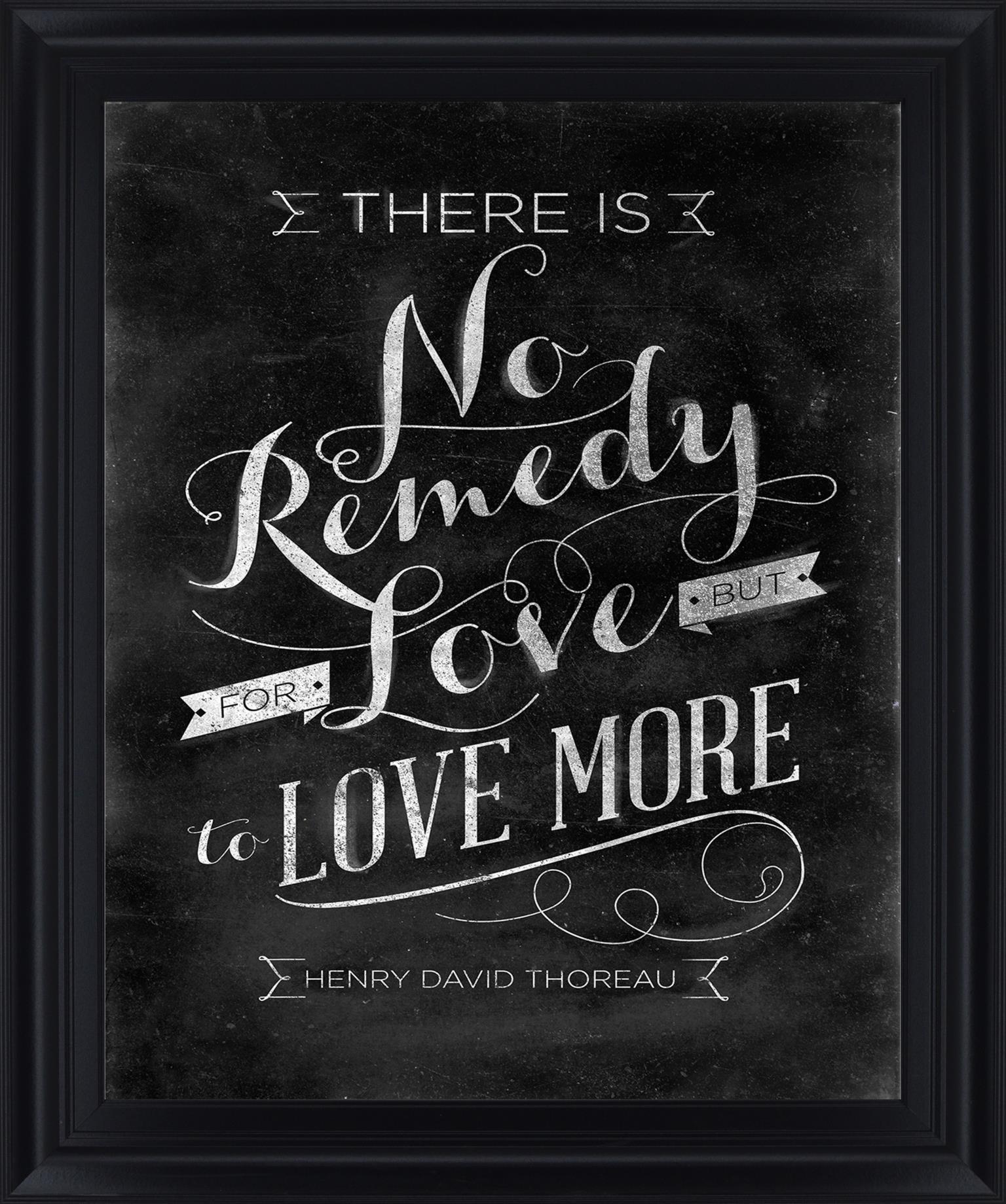 Chalk Wisdom - 28" x 34" Framed Wall Art - Black