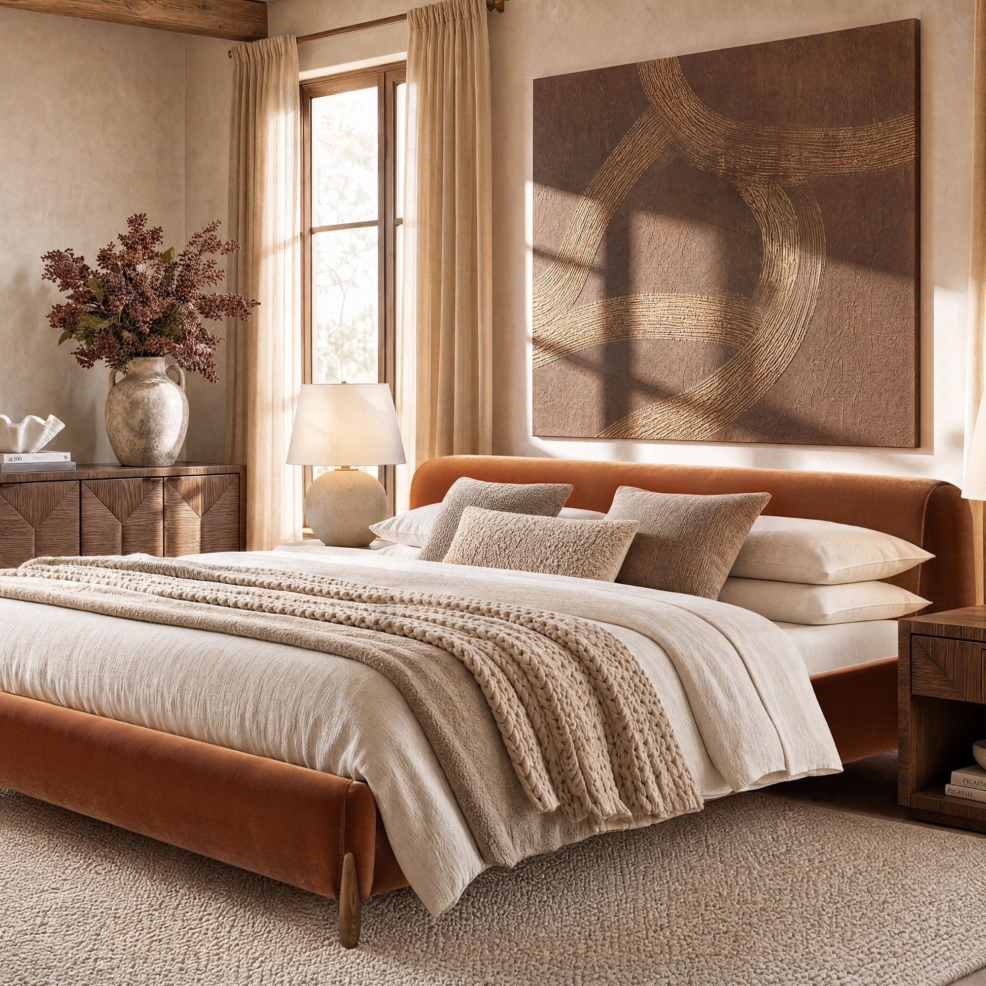 Alpine - Puffy Modern Platform Bed
