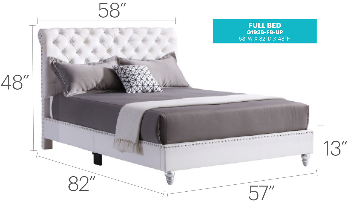 Elegant Transitional Upholstered Bed