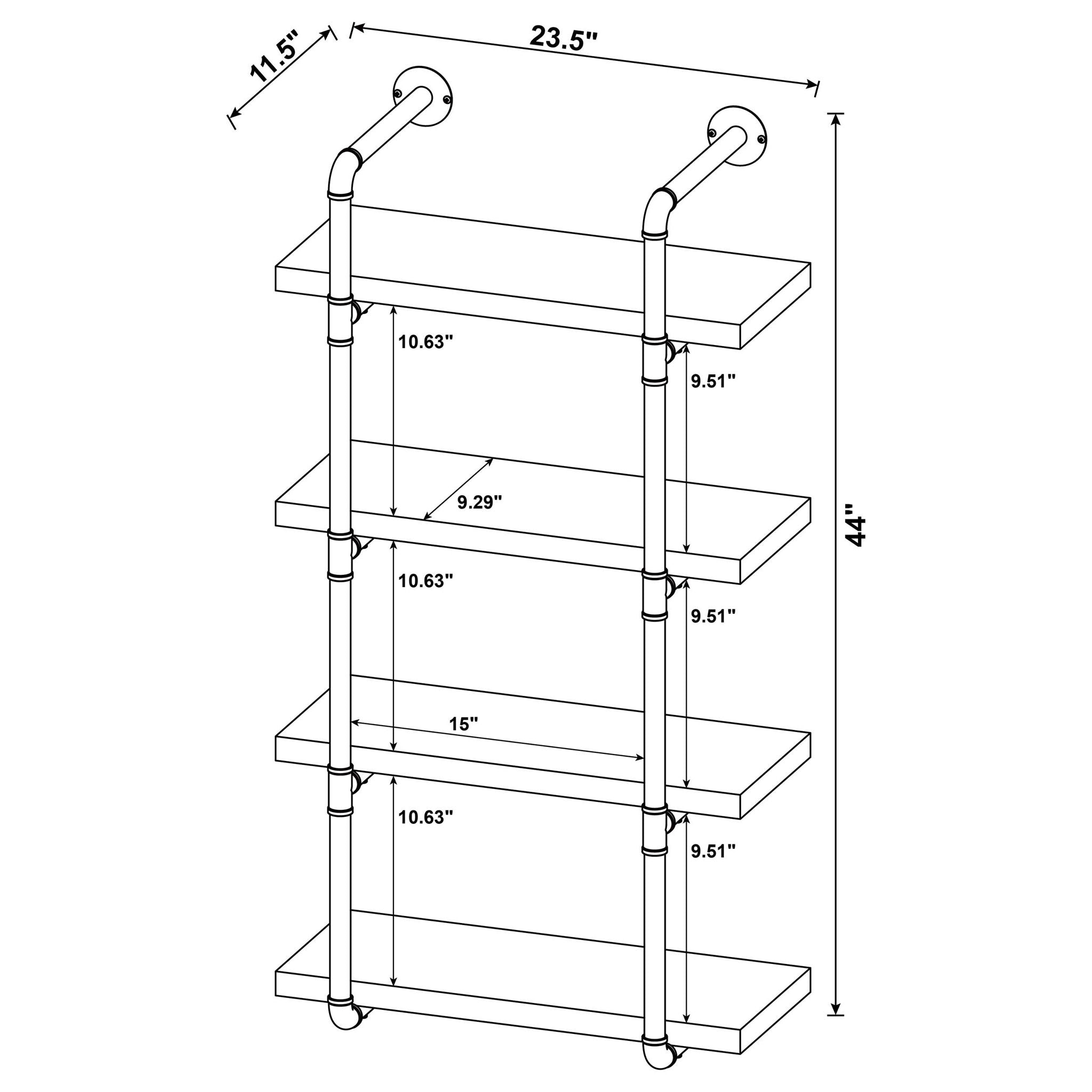Industrial Design Wall Shelf