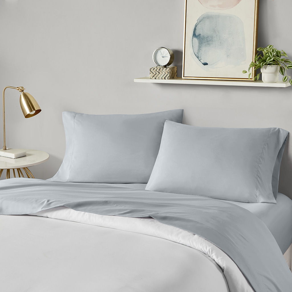 Microfiber - King All Season Wrinkle Free Sheet Set - Gray