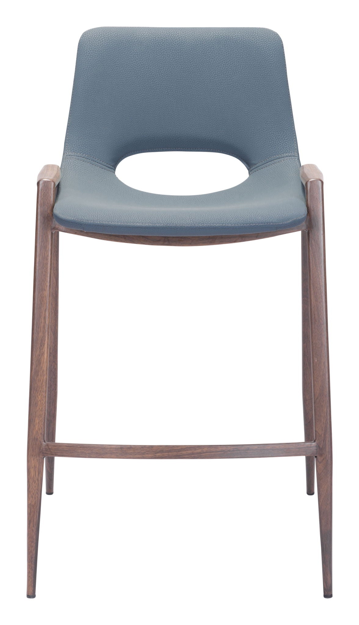 Desi - Counter Stool With Walnut Legs (Set of 2)