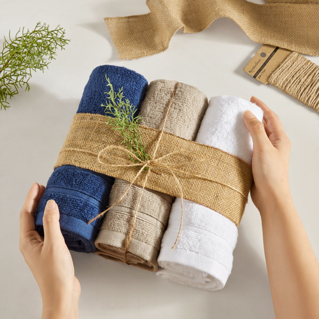 400GSM Essential Bundle Quick Dry 12 Piece Towel Set - White