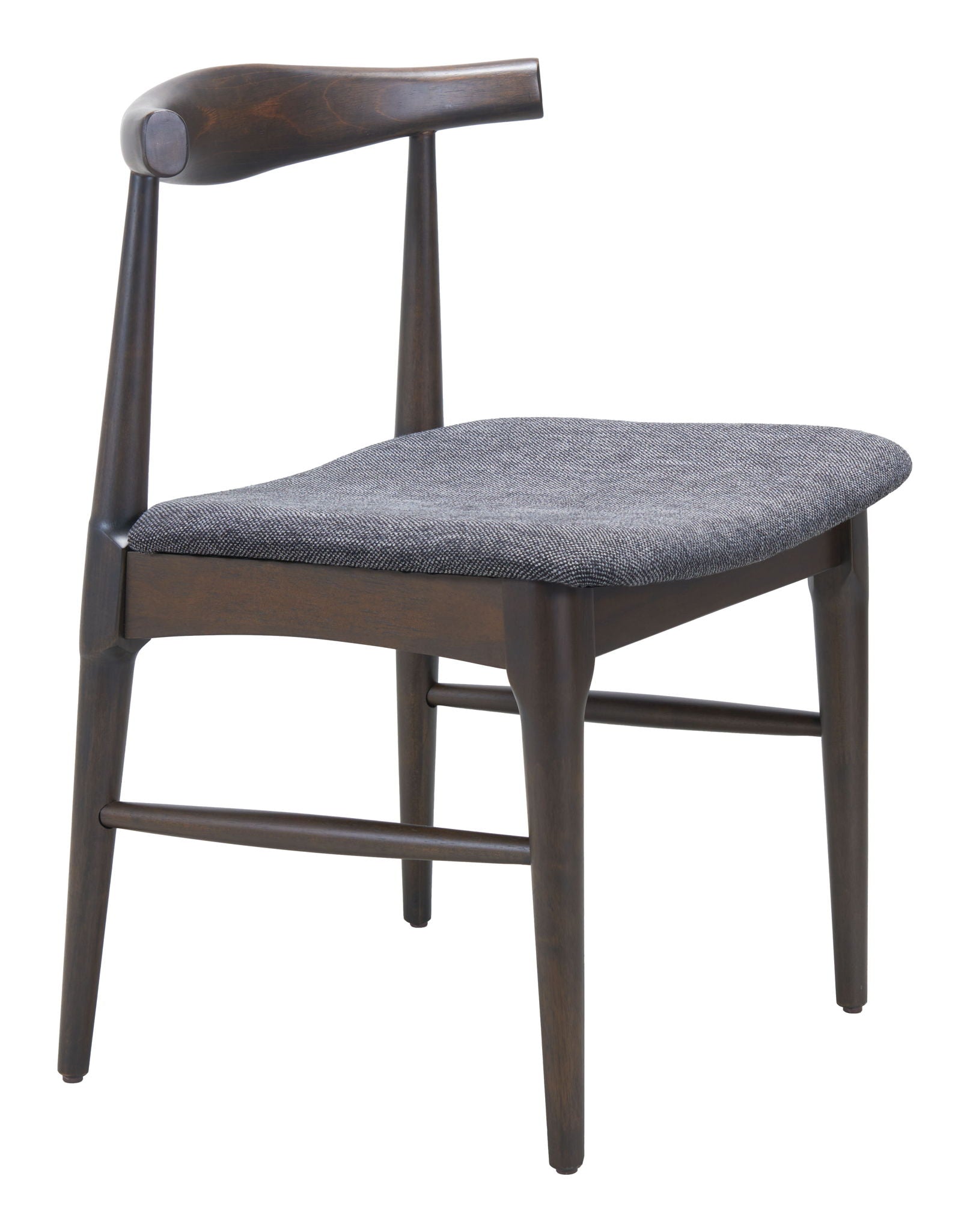 Tuzka - Dining Chair (Set of 2) - Gray / Espresso