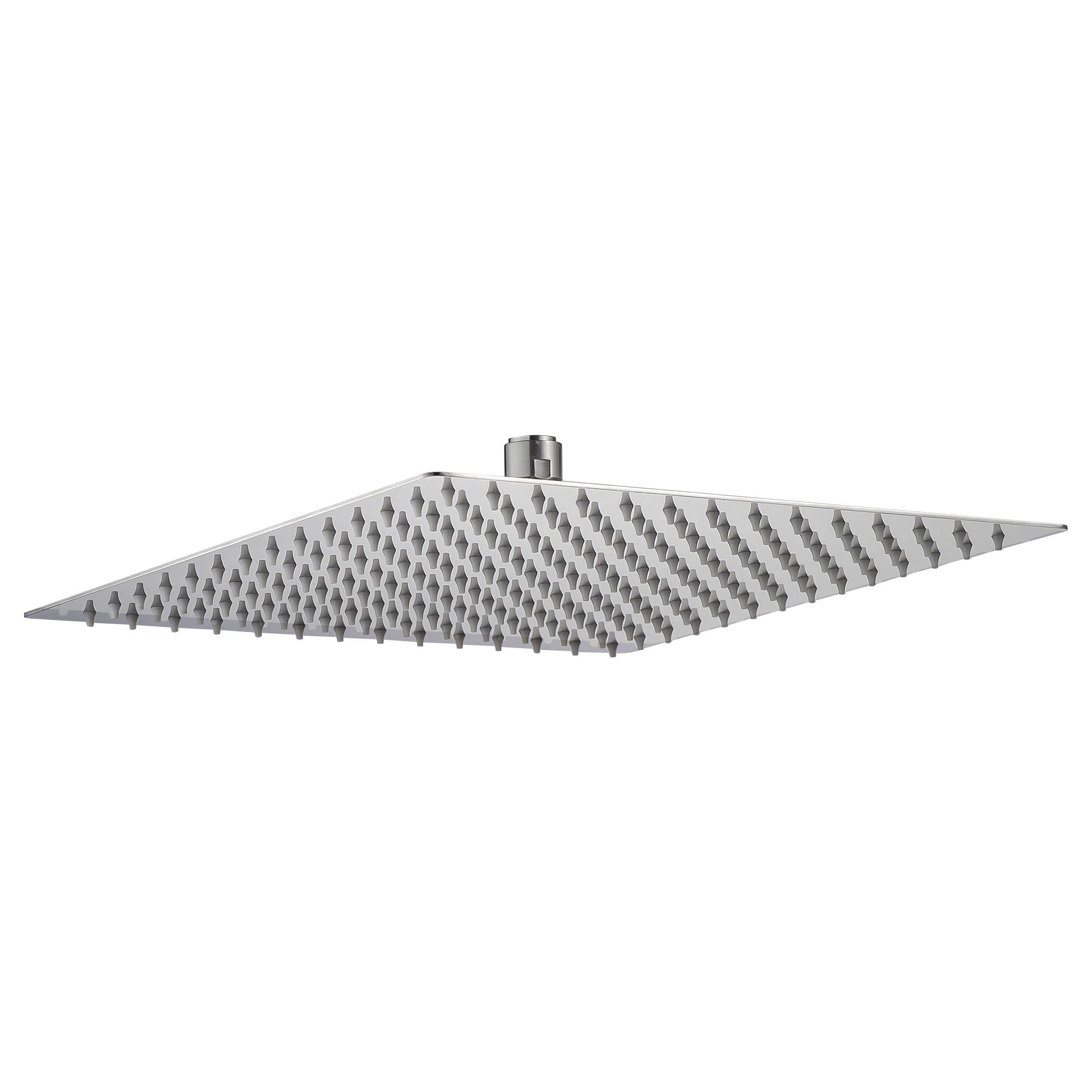 16" Square Rainfall Shower Head Fixed Wall Mount With Full Body Coverage & Self Cleaning Silicone Nozzles