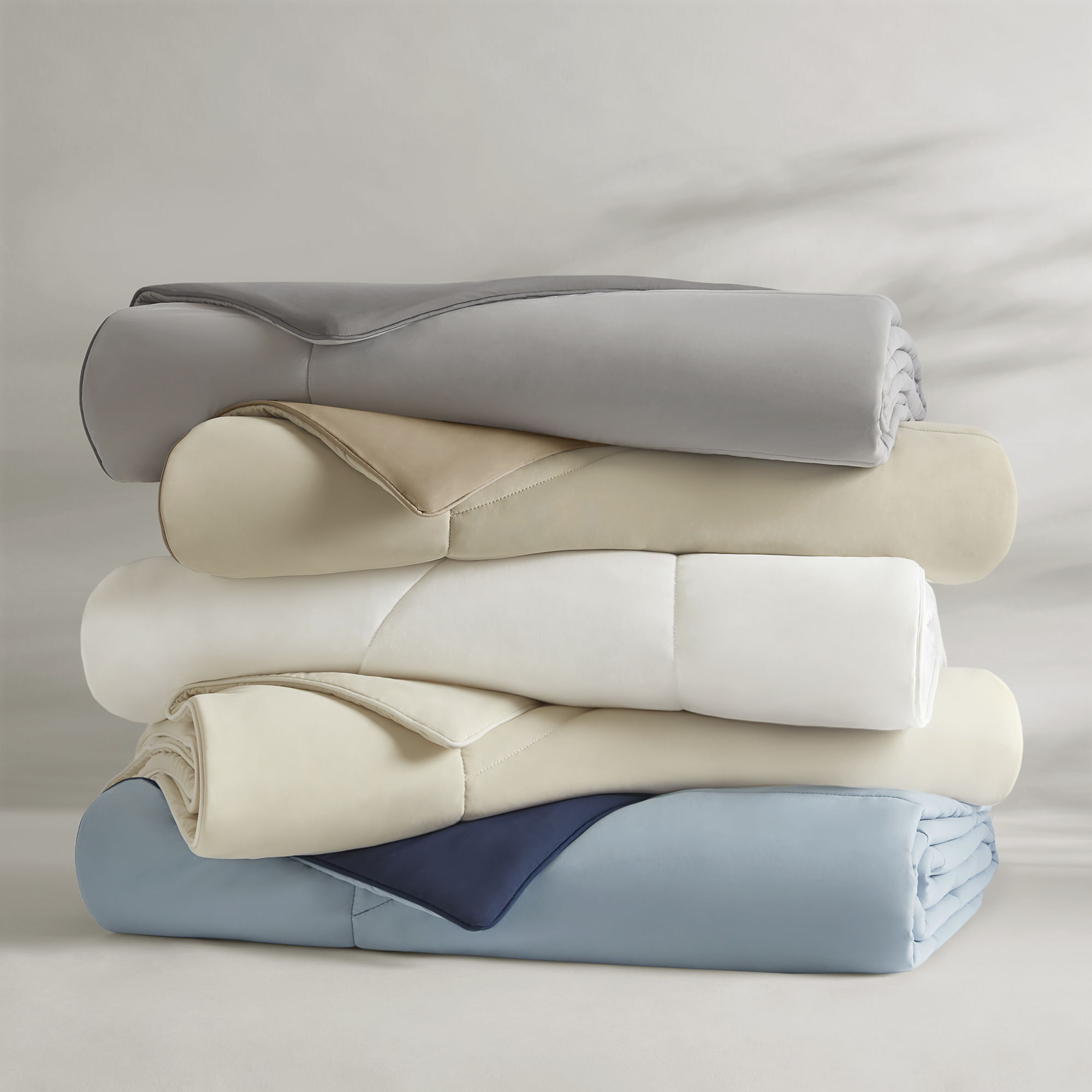 Cooling - King/California King Reversible Tencel Comforter Blanket - Blue