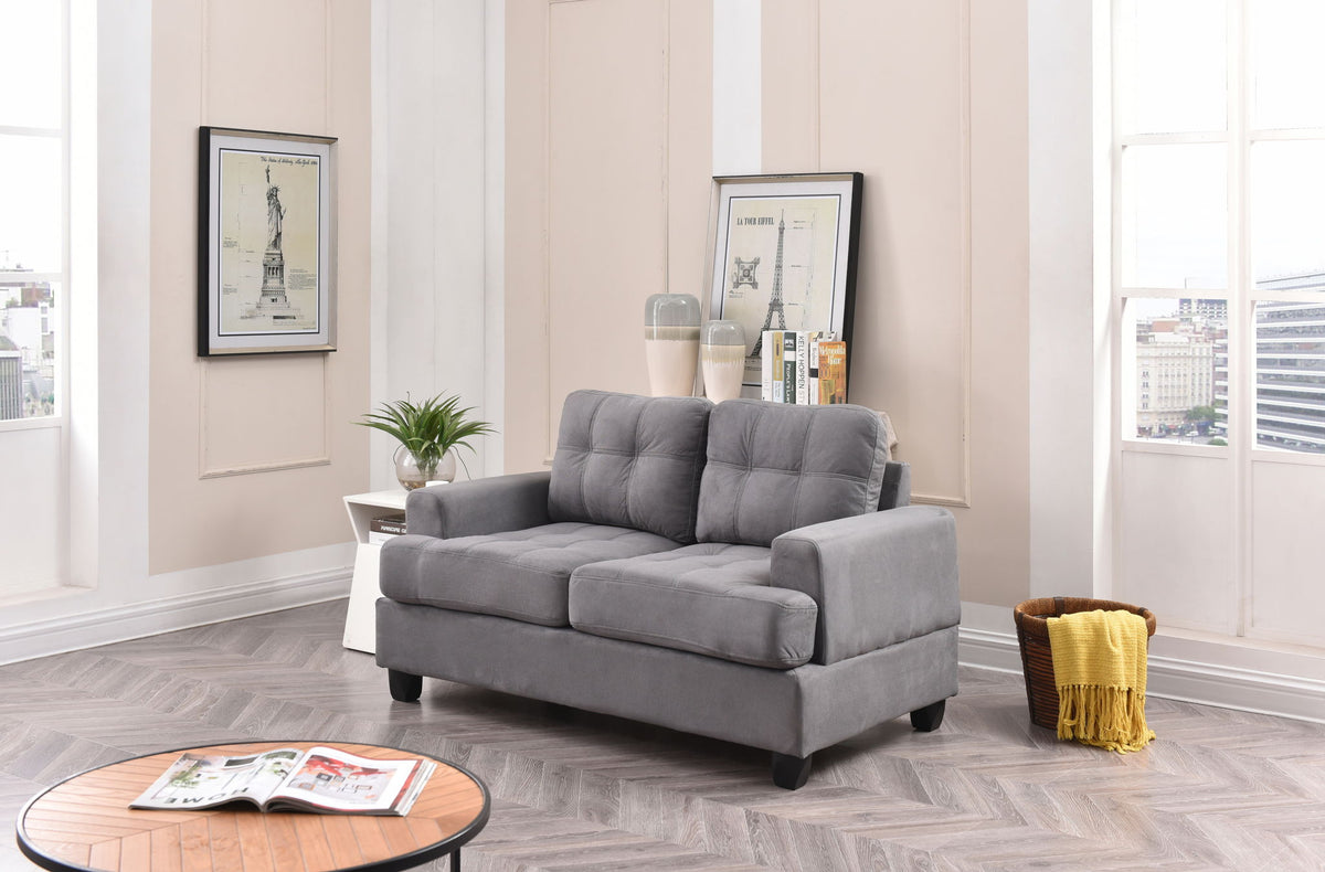 Stylish Transitional Loveseat For Two