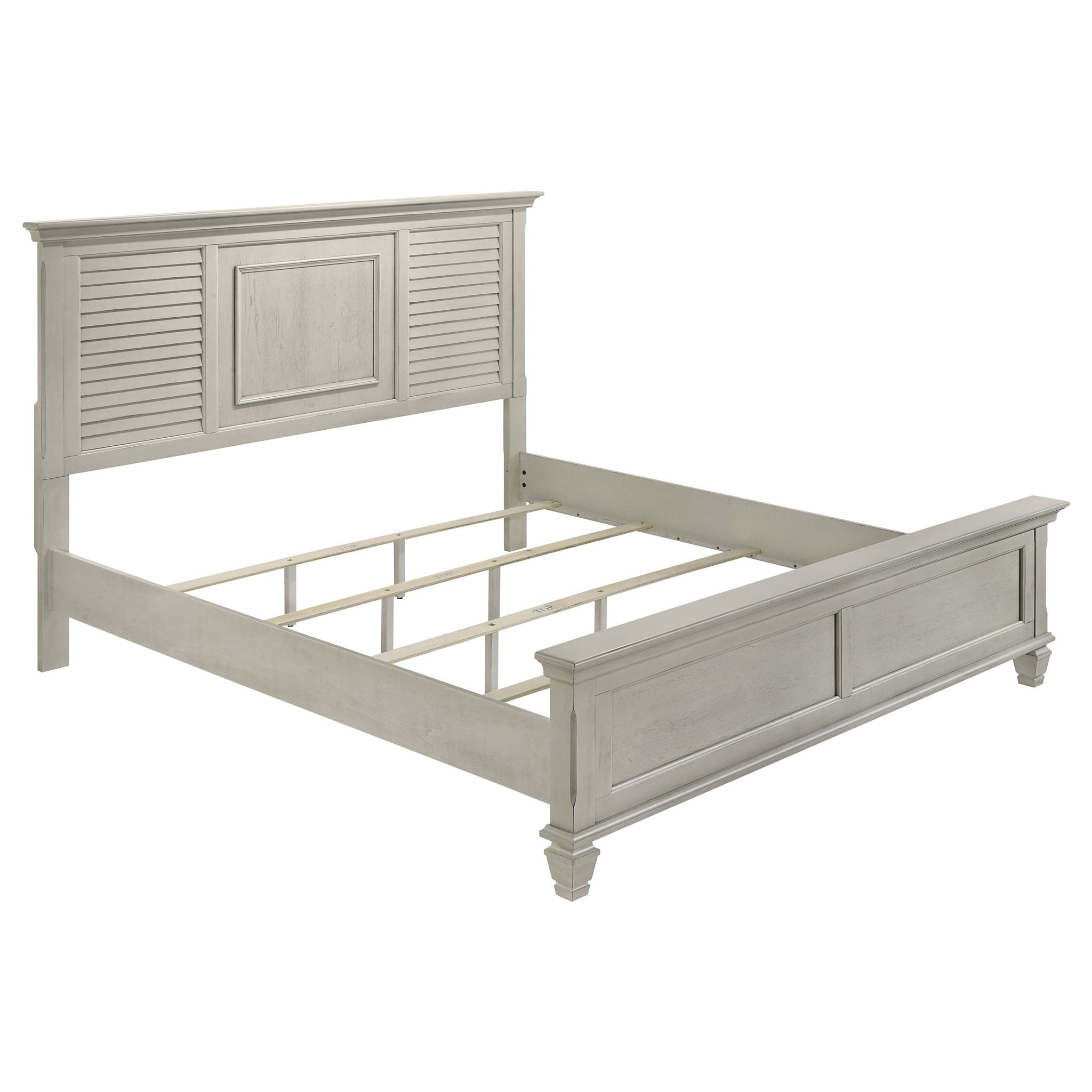 Hazel - Eastern King Panel Bed - White