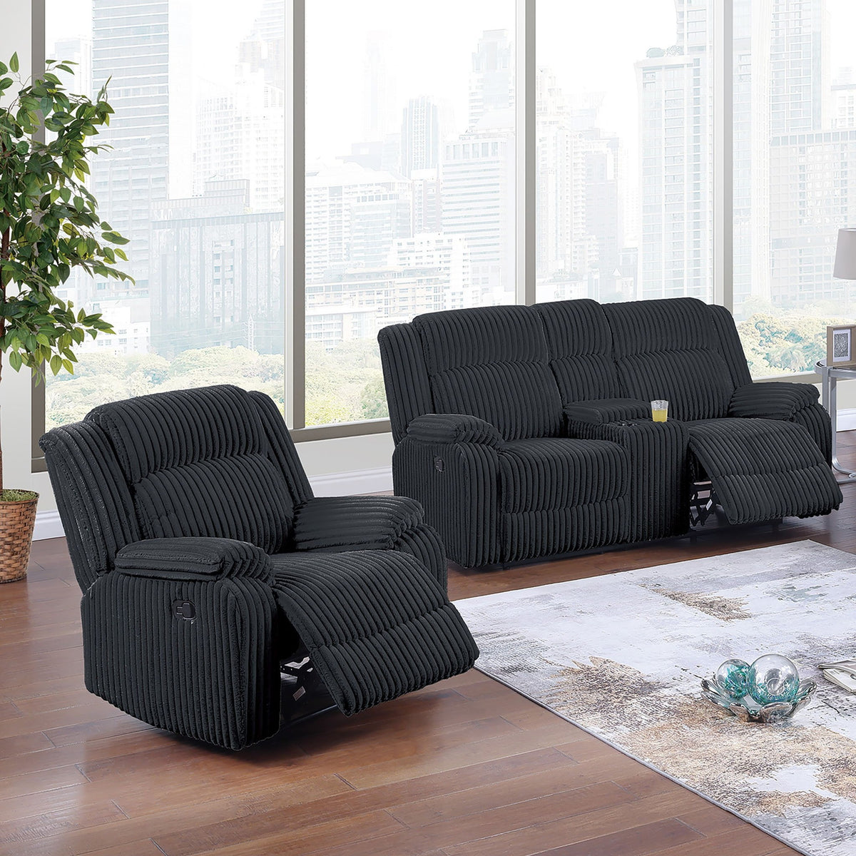Motion Recliner Chair Set, Living Room Furniture