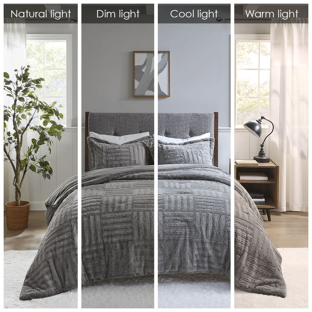 Arctic - Down Alternative Comforter Mini Set - Gray