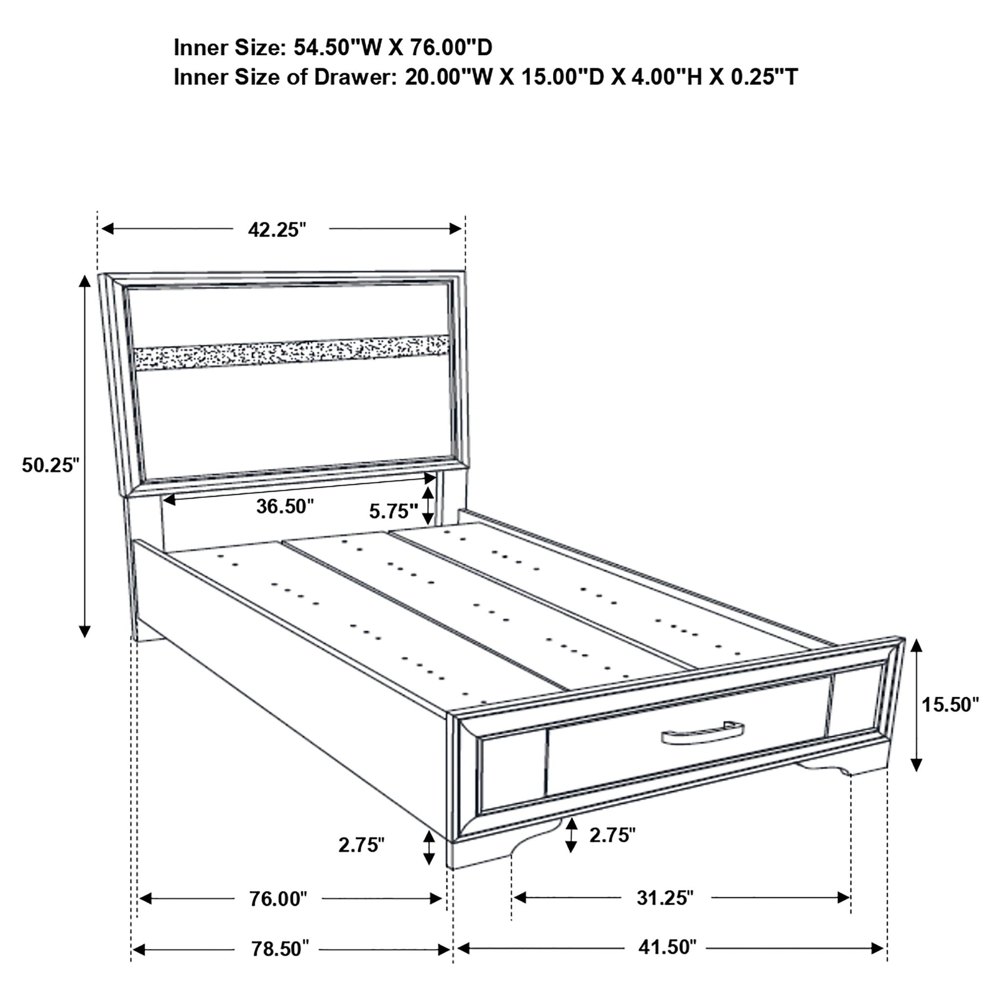 Urbana - Storage Panel Bed