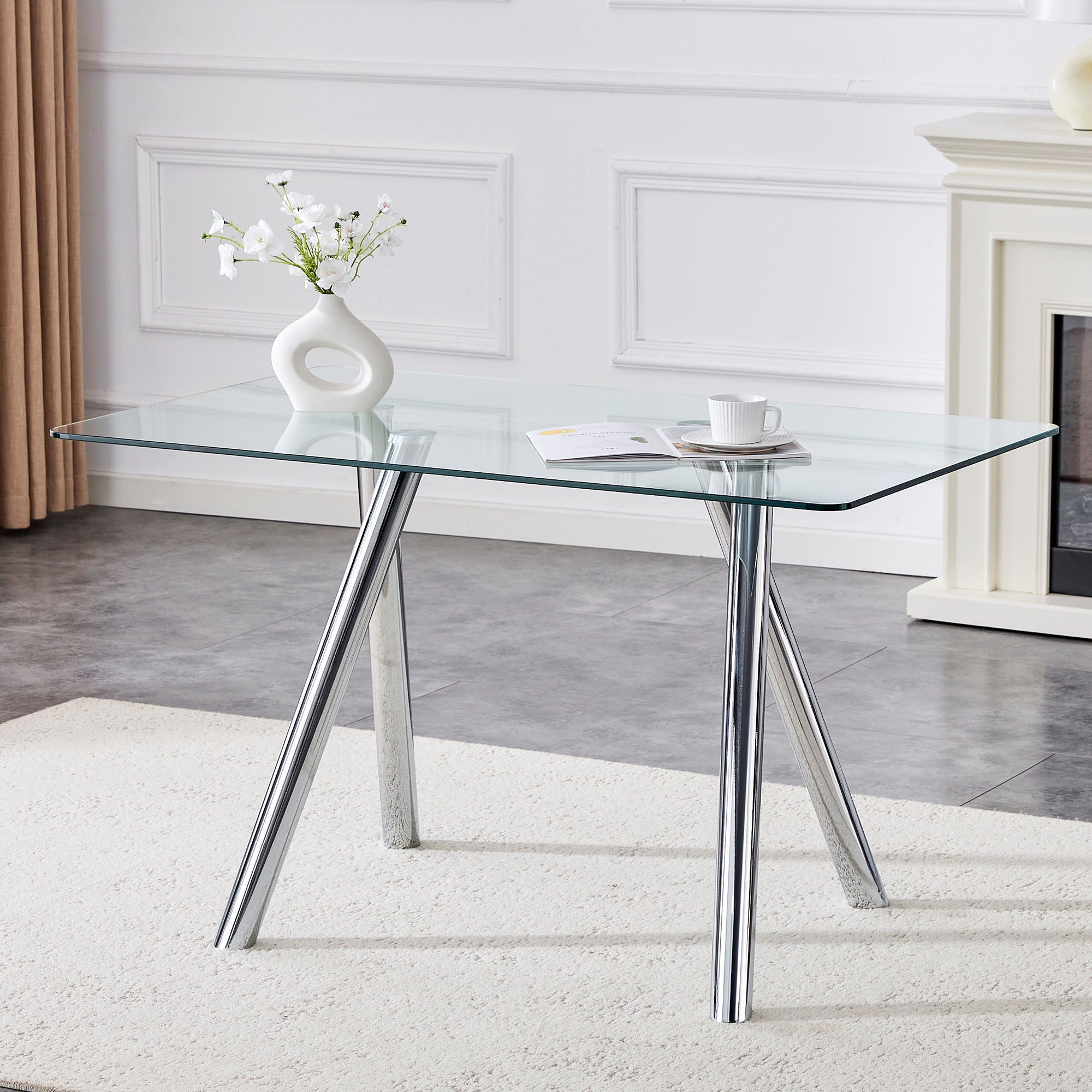 Dining Table With Transparent Surface