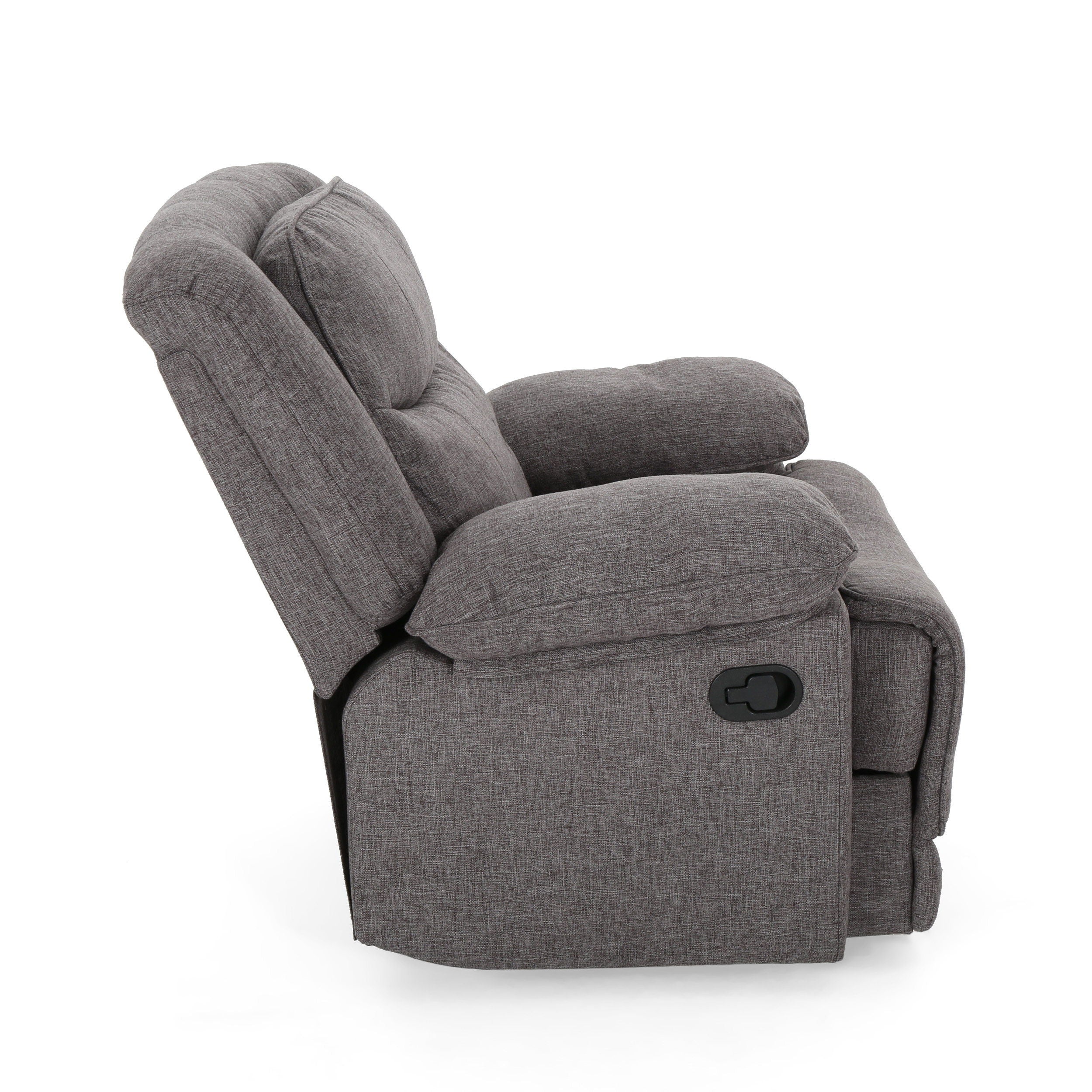 Wide Manual Glider Standard Recliner - Charcoal