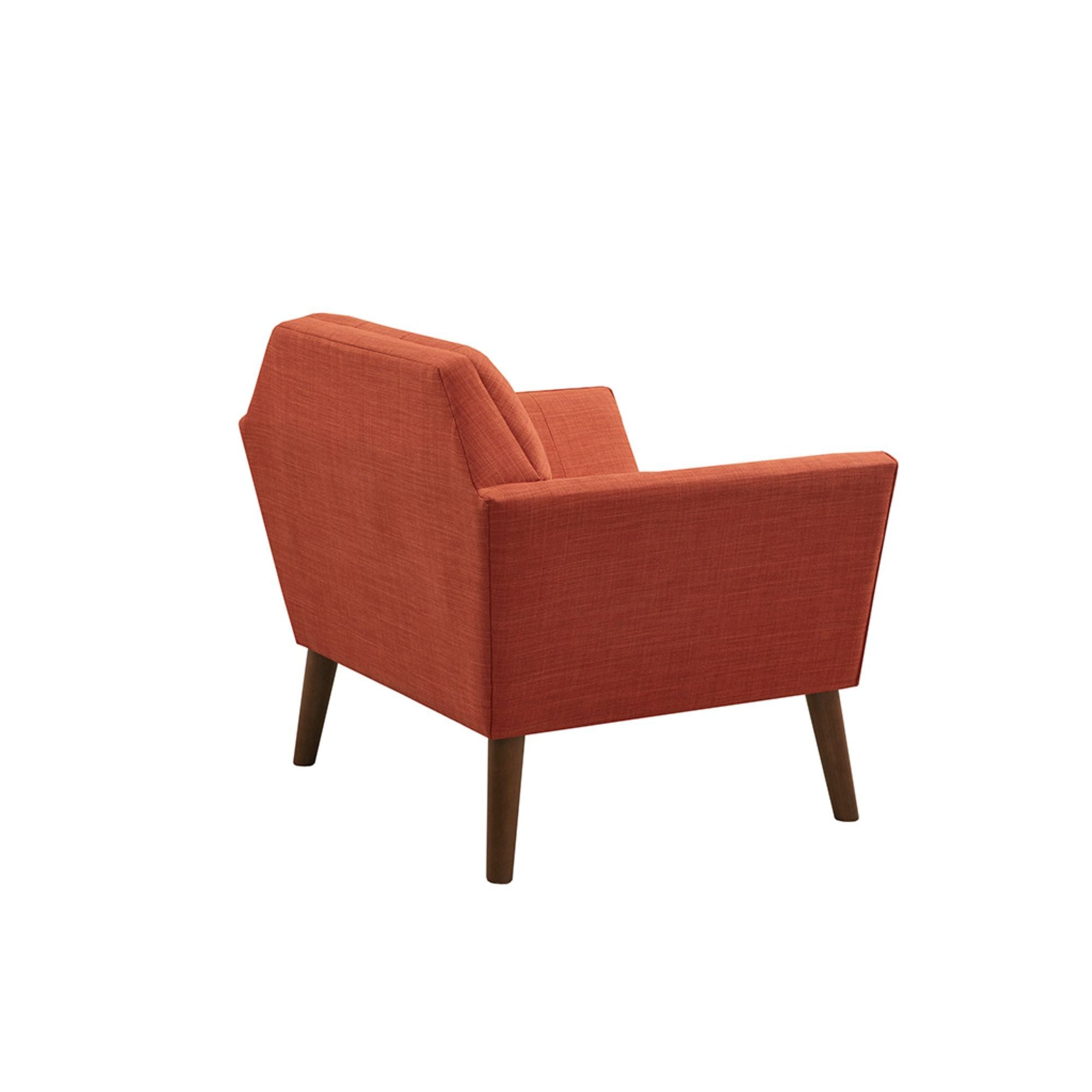 Newport - Wide Mid-Century Modern Lounge Chair (Set of 2) - Spice