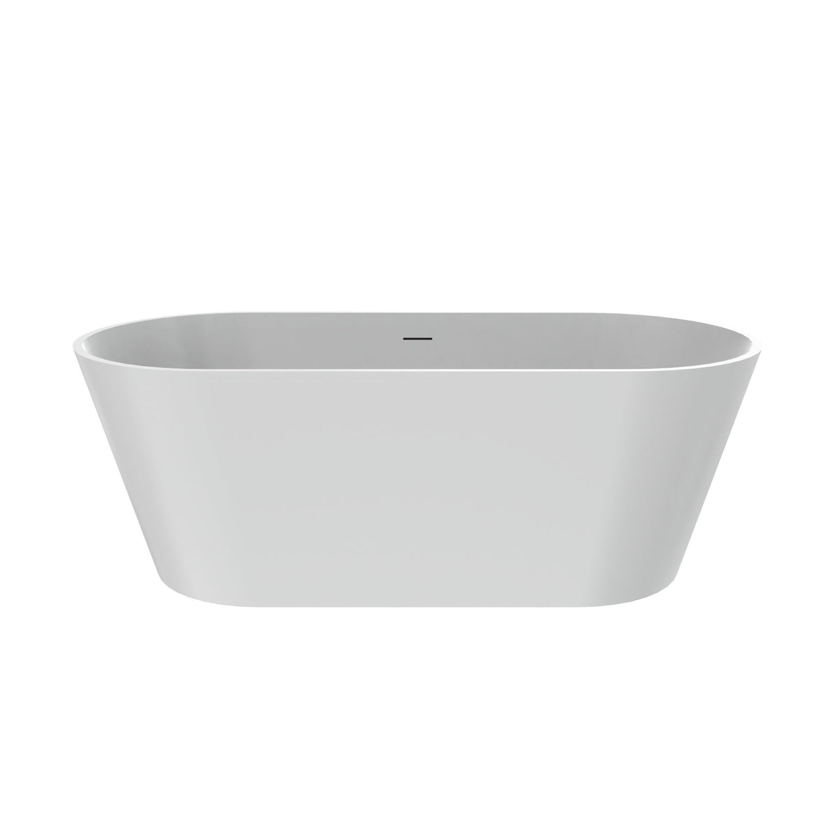 Solid Surface Freestanding Soaking Bathtub & Ergonomic Design