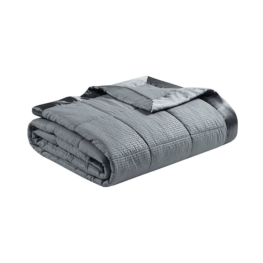 Cambria Premium Oversized Hypoallergenic Down Alternative Blanket With 3M Moisture Treatment - Charcoal