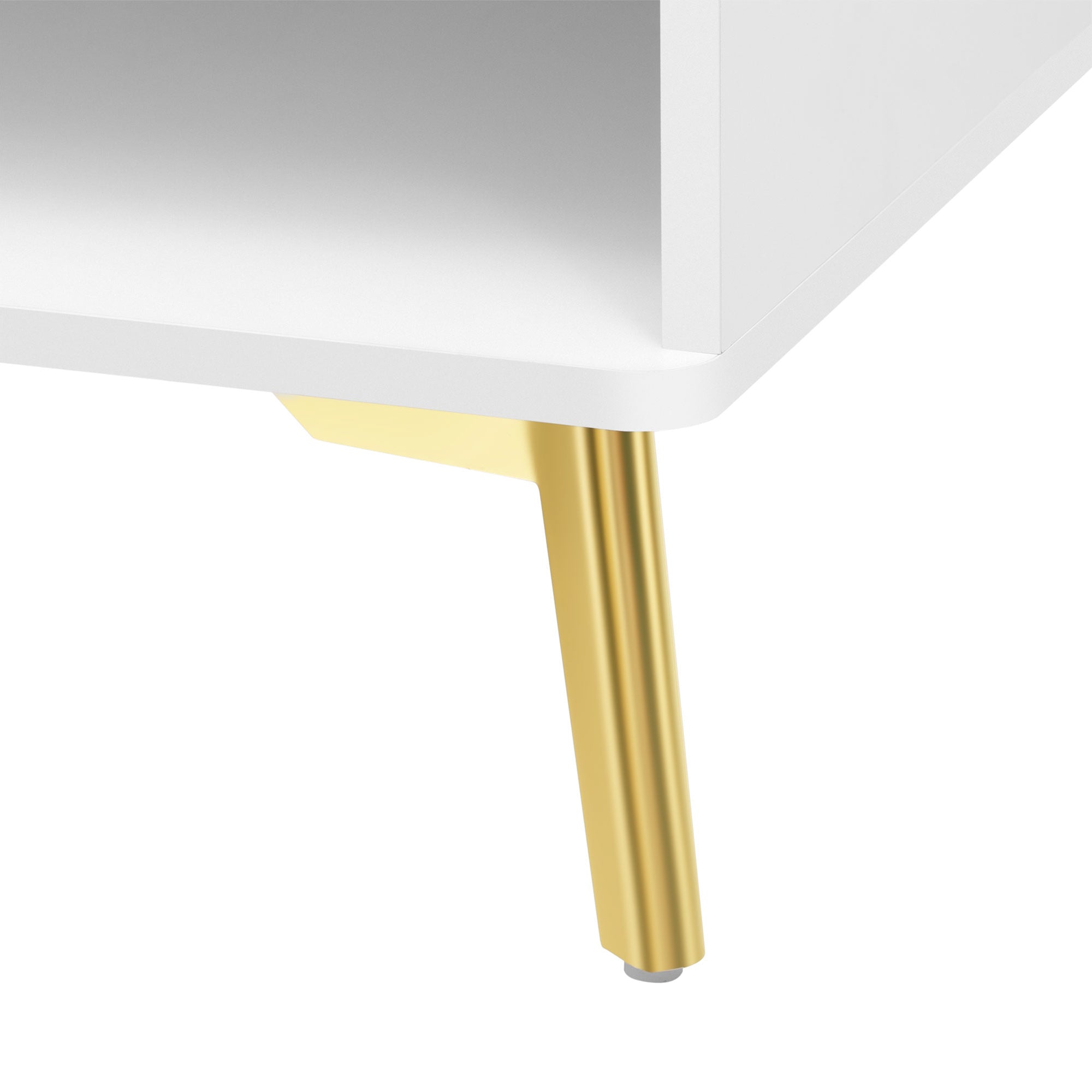 Modern Lift Top Coffee Table Multi Functional Table with Drawers in White