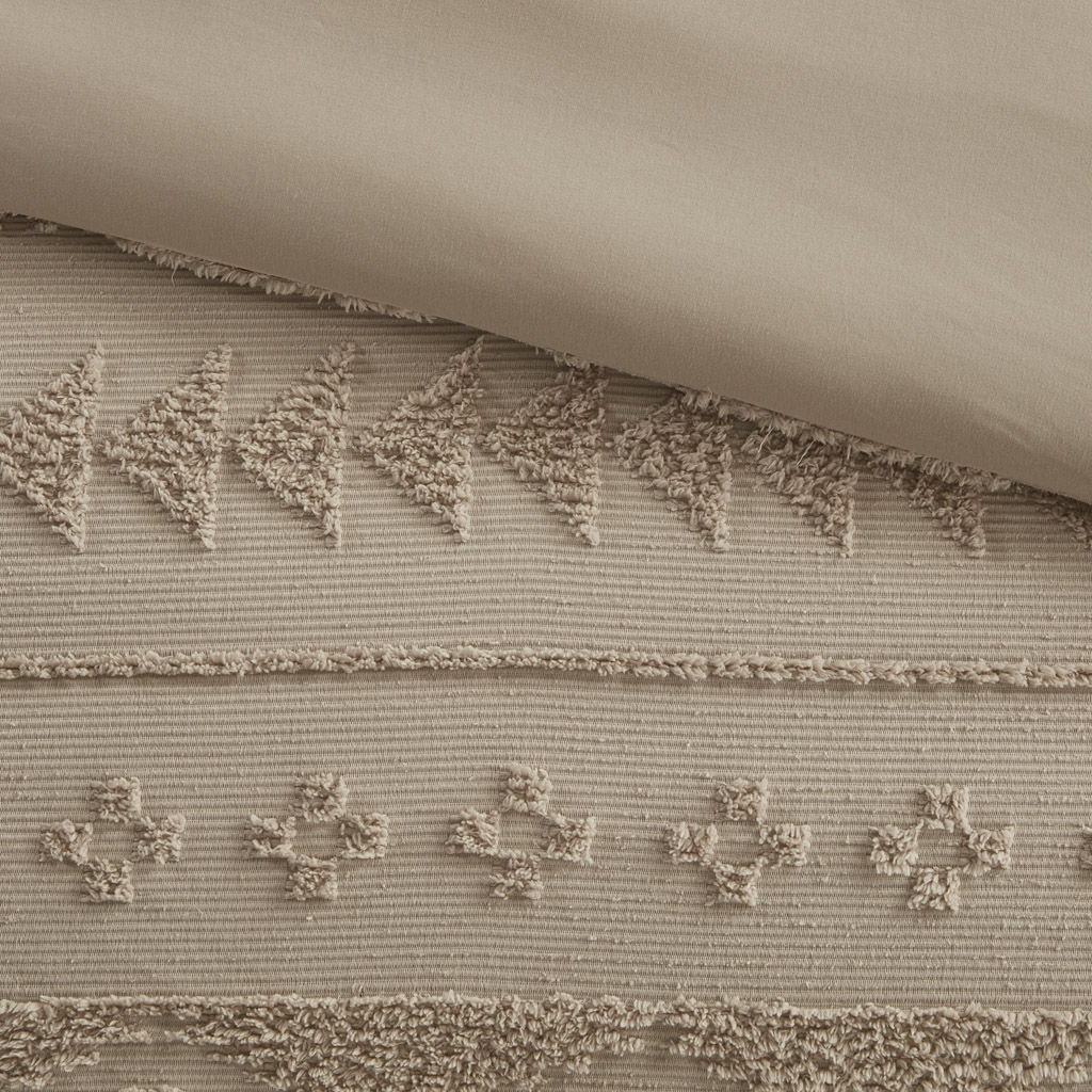 Breckenridge - Chenille Oversized Comforter Set - Beige