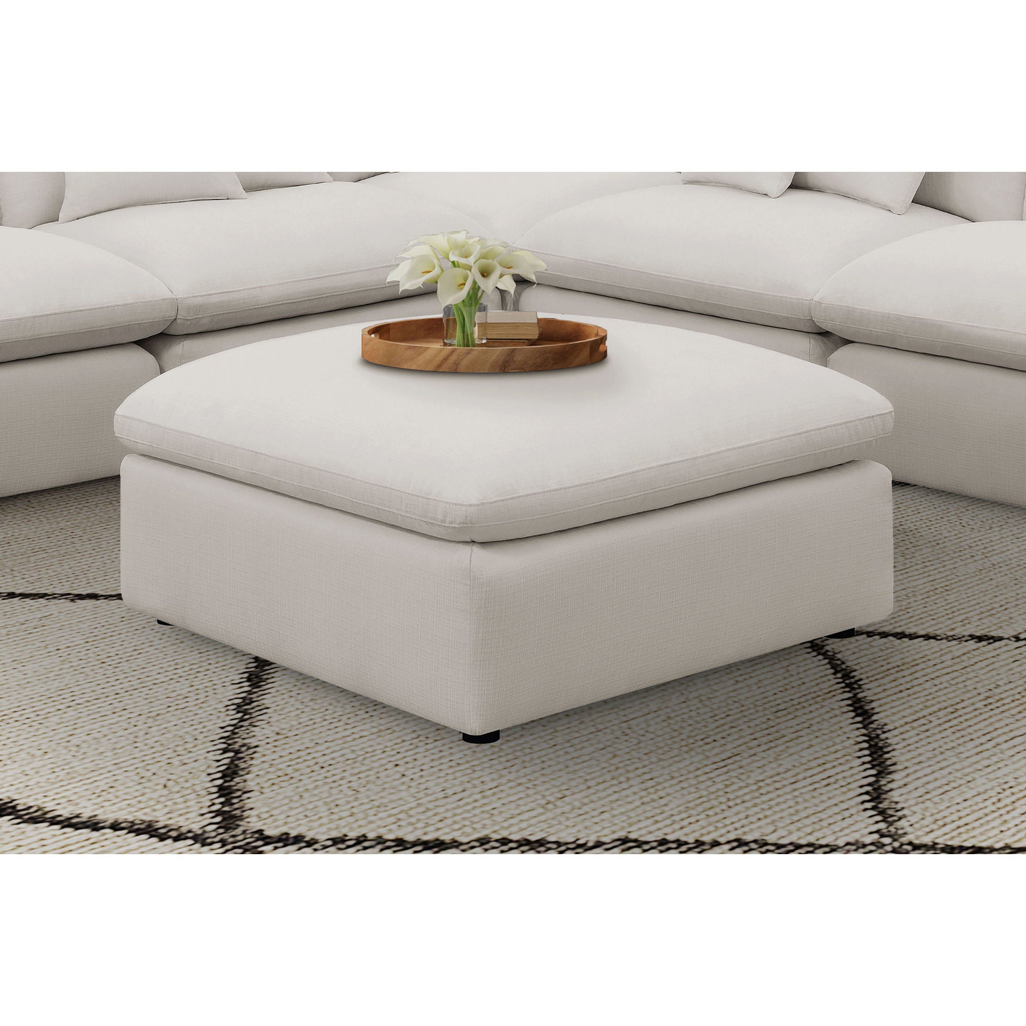 Hobson - Square Upholstered Comfort - Ivory