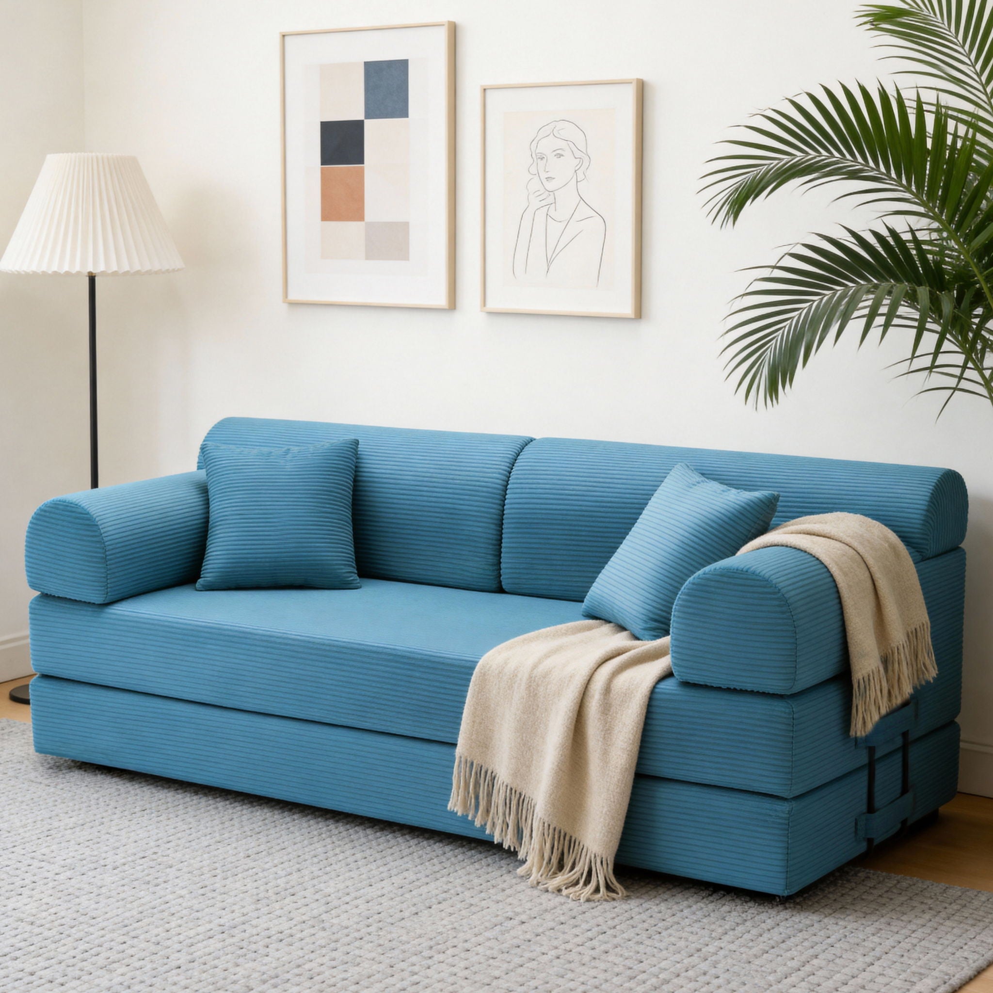 Convertible Sleeper Sofa Bed For Living Room