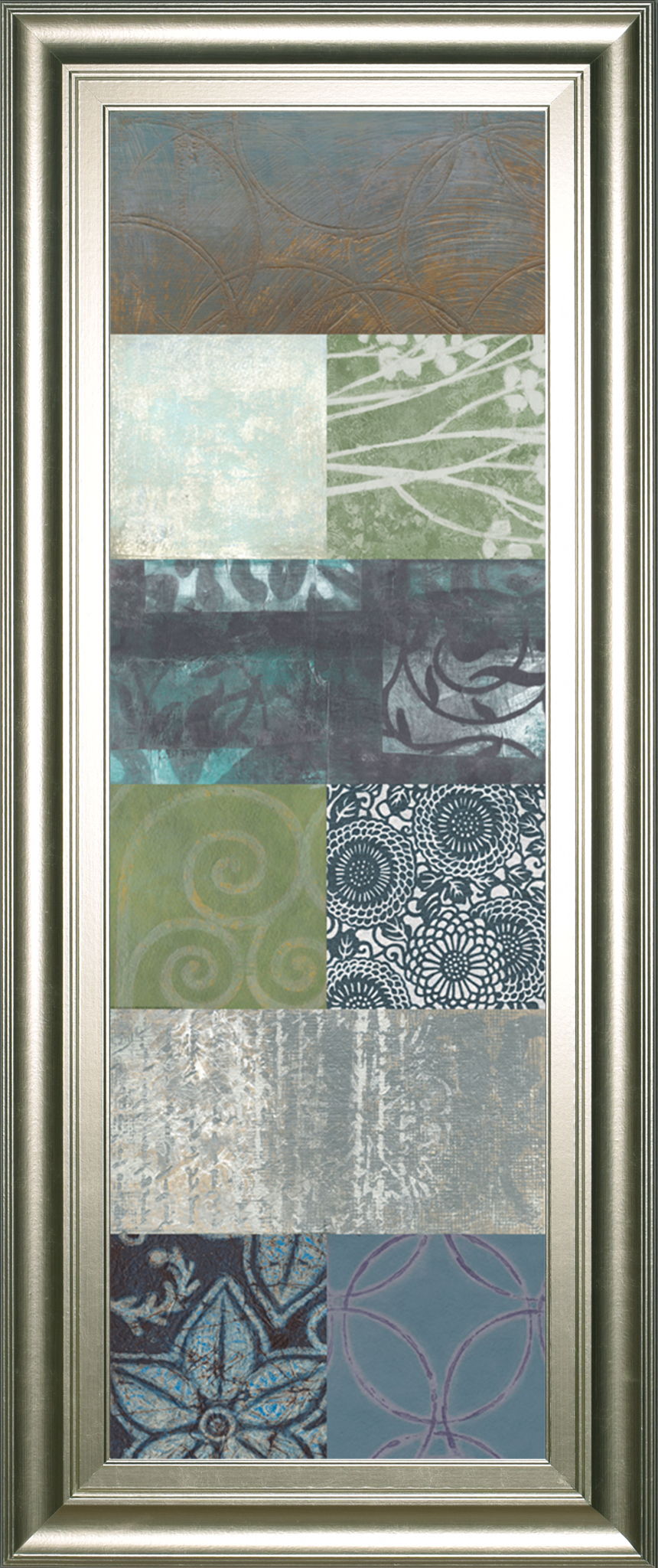 Zen Panel Il By Vision Studio - Framed Print Wall Art - Dark Gray