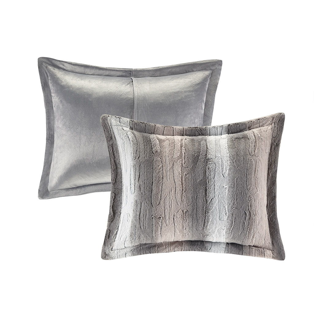 Zuri - Comforter (Set of 4) - Blush / Gray