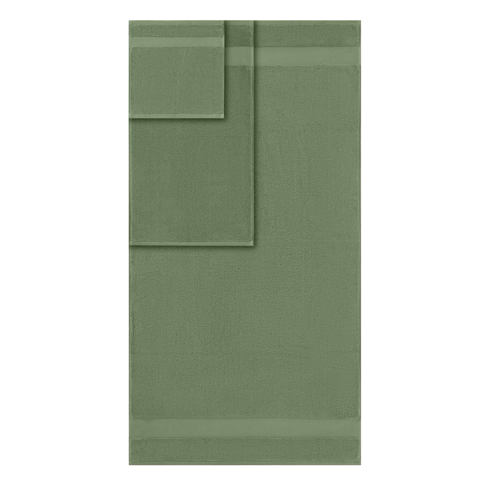 Turkish 6 Piece Bath Towel Set - Green