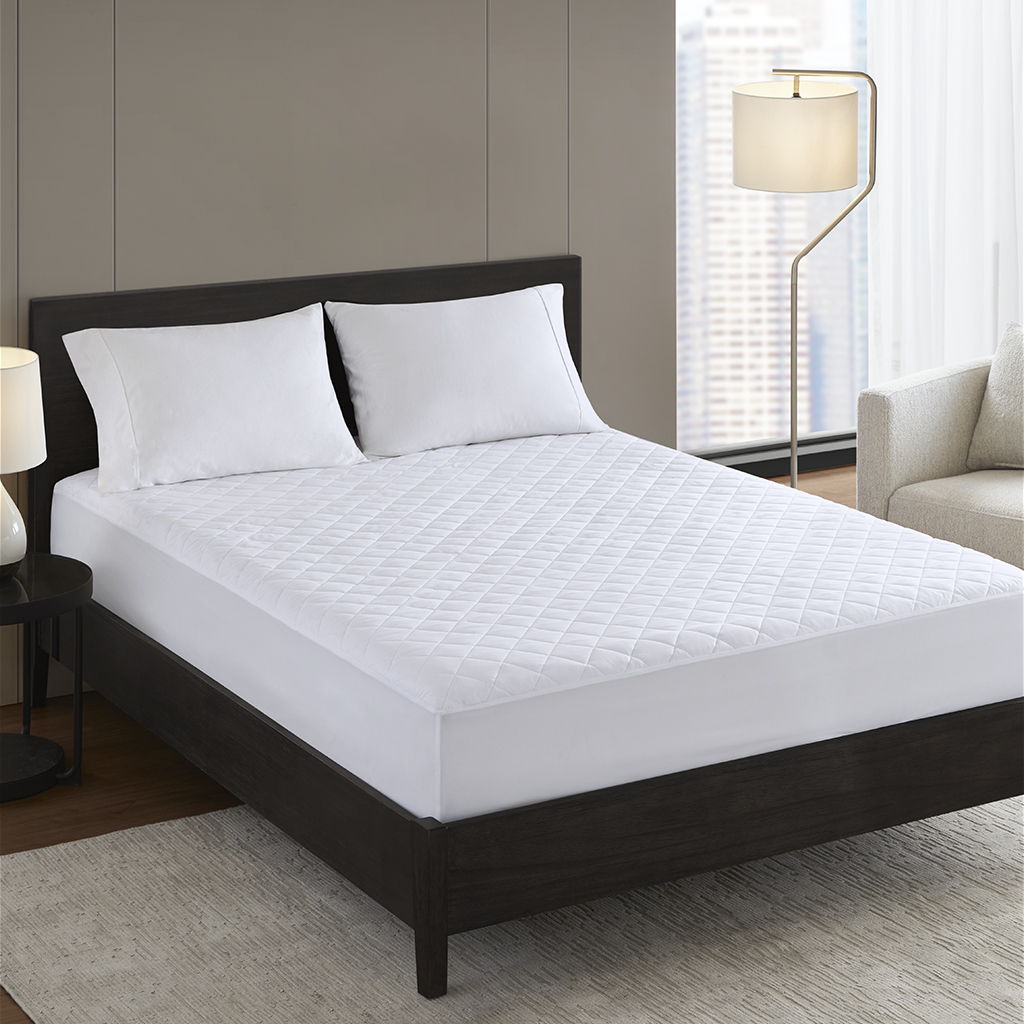 Microfiber Essential Waterproof - Full Waterproof Mattress Pad - White