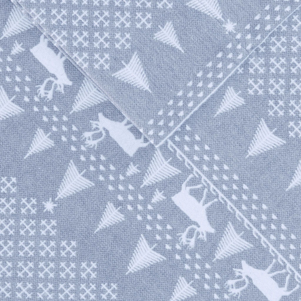 Flannel - Queen Sheet Set - Blue Winter Frost