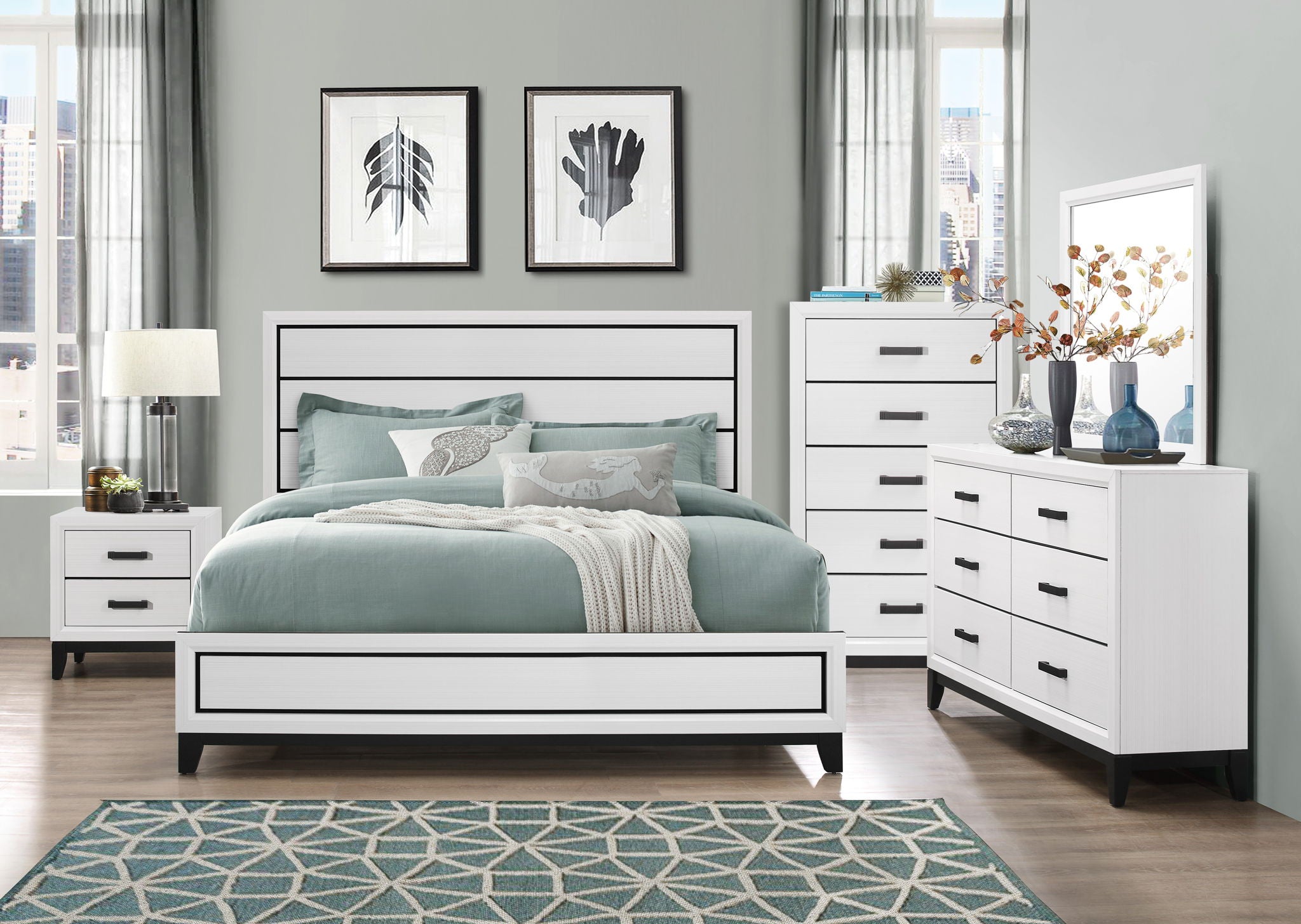 Kate - Full / Twin Bed Side Rails - White
