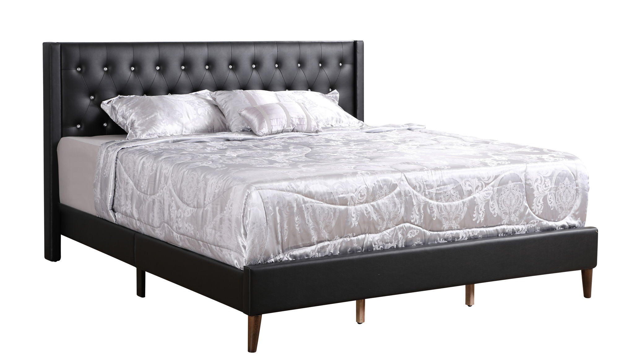 Stylish Bed For Spacious Rooms Contemporary